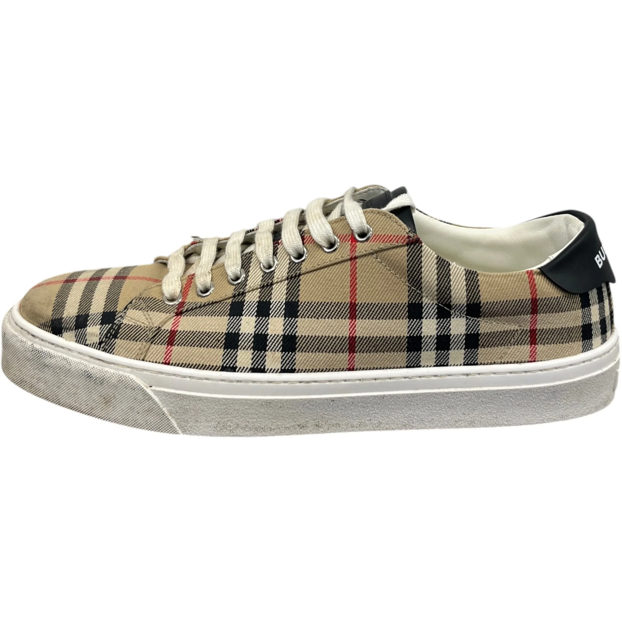 Men's Rangleton Checked Low Trainers Beige Size EU 44 / UK 10 - Image 5