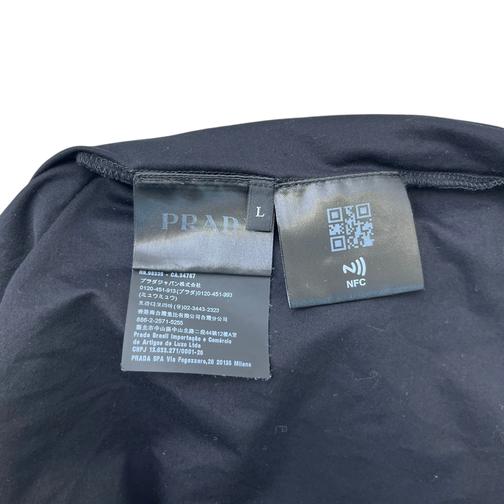 Men's Re-Nylon Pocket Logo T-Shirt Black Size L - Image 6