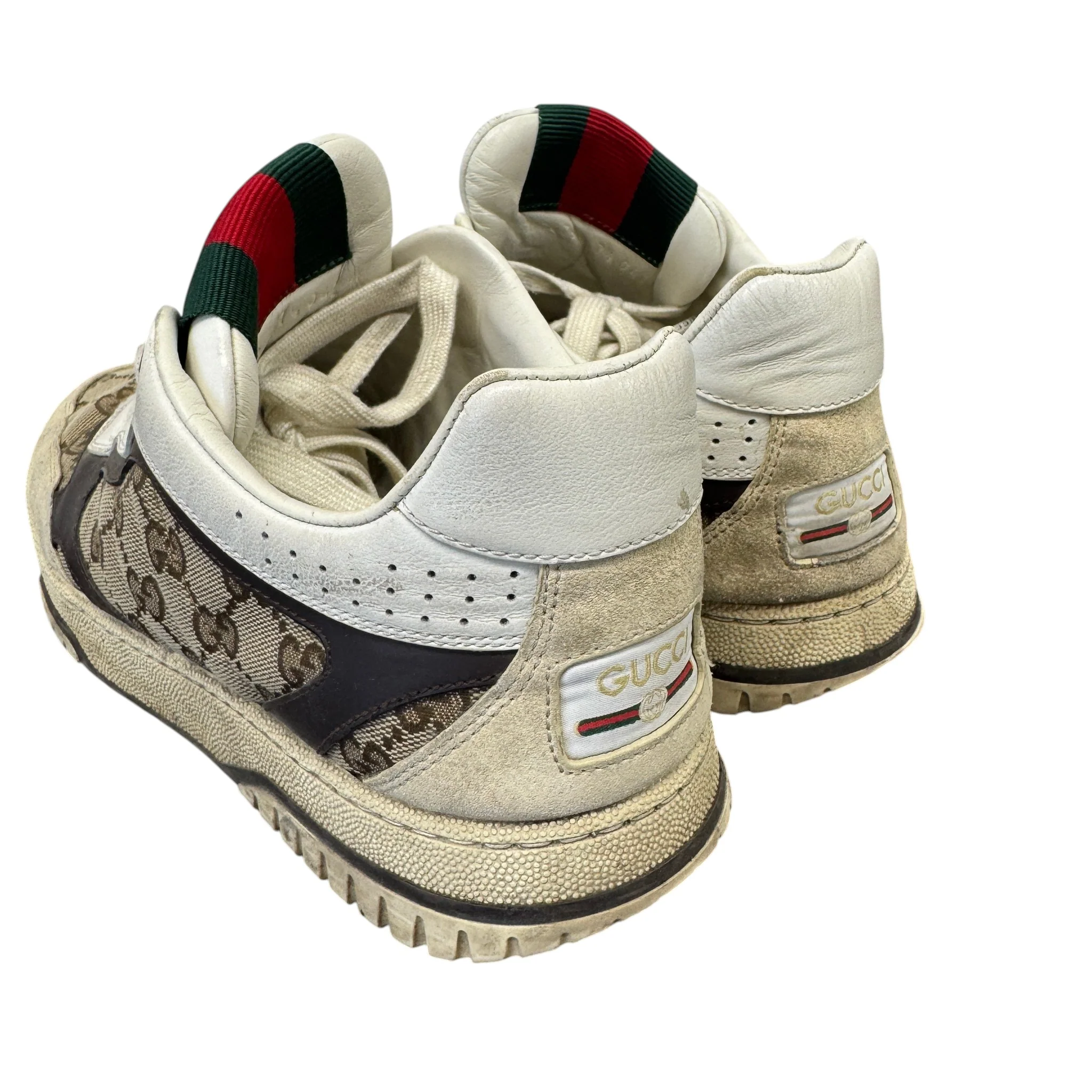 Men's Re-Web Gg Supreme Low Trainers White Size EU 42 / UK 8 - Image 8
