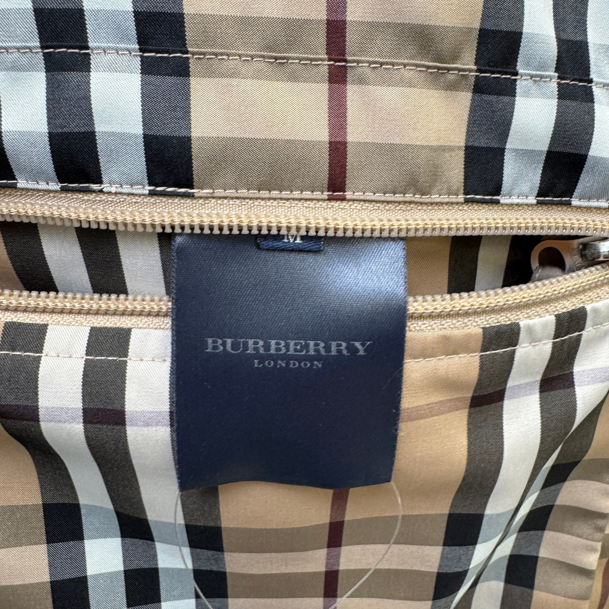 Men's Reversible Nova Check Jacket Beige Size M - Image 9