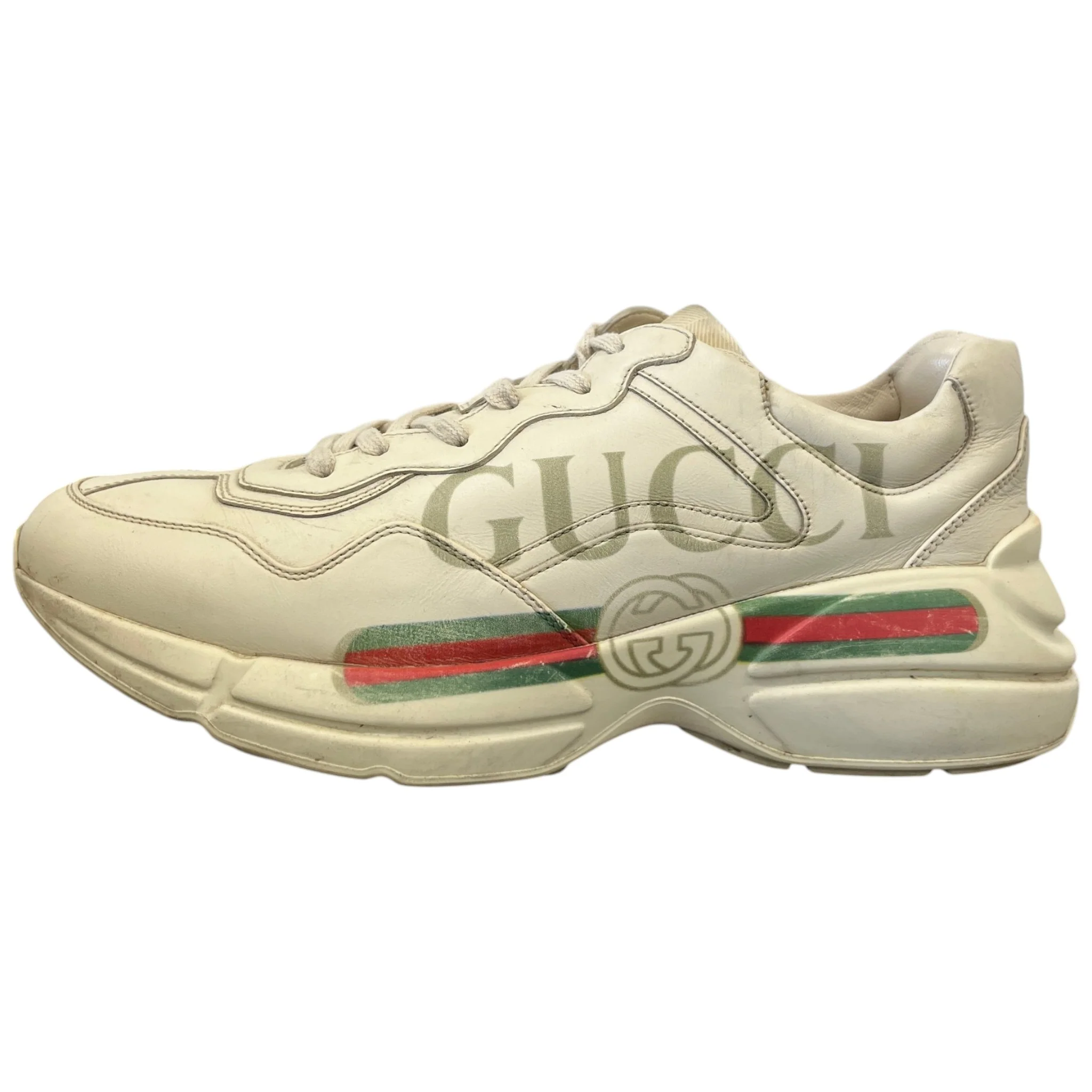 Men's Rhyton Low Trainers Beige Size EU 44 / UK 10 - Image 5