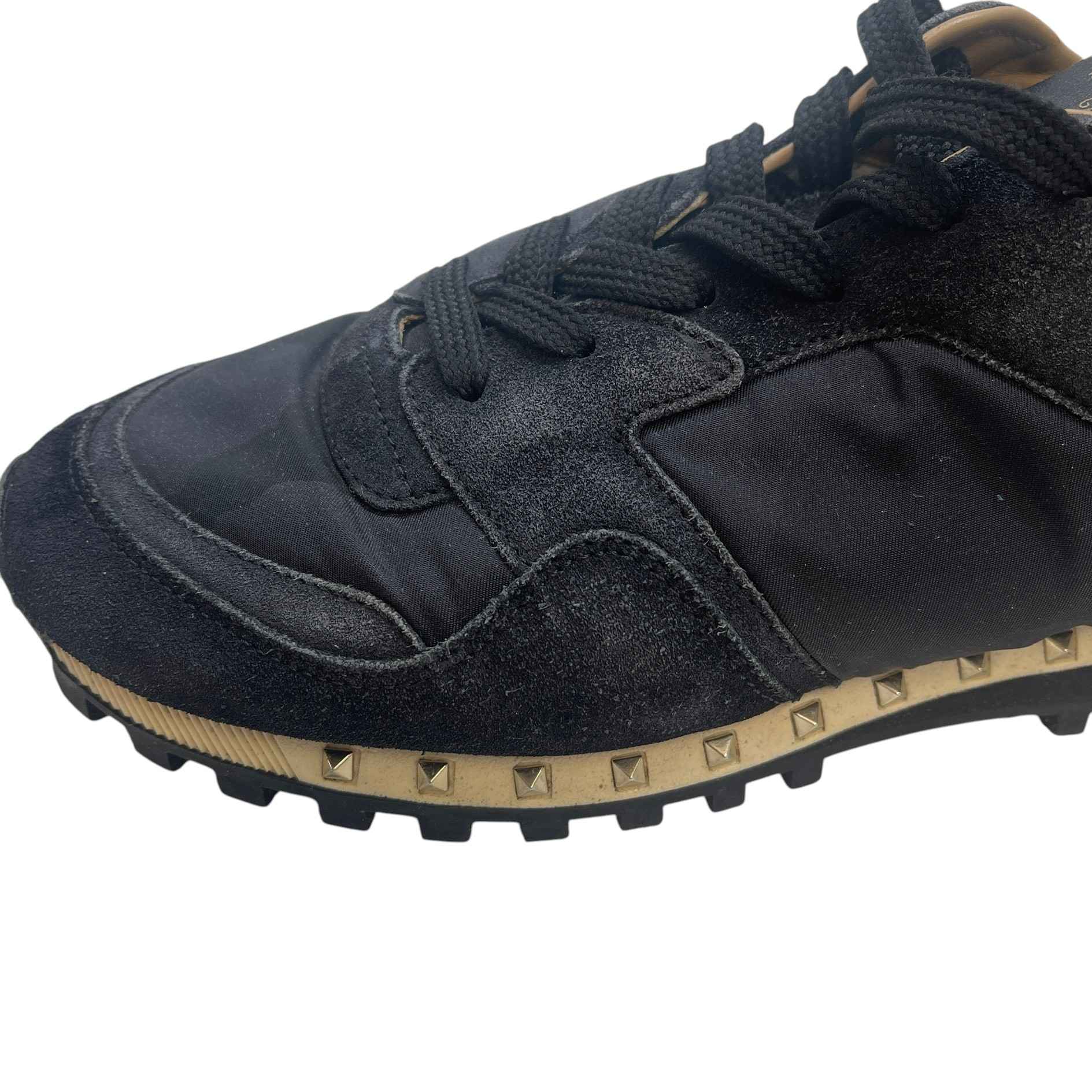 Men's Rock Runners Low Trainers Black Size EU 41 / UK 7 - Image 13