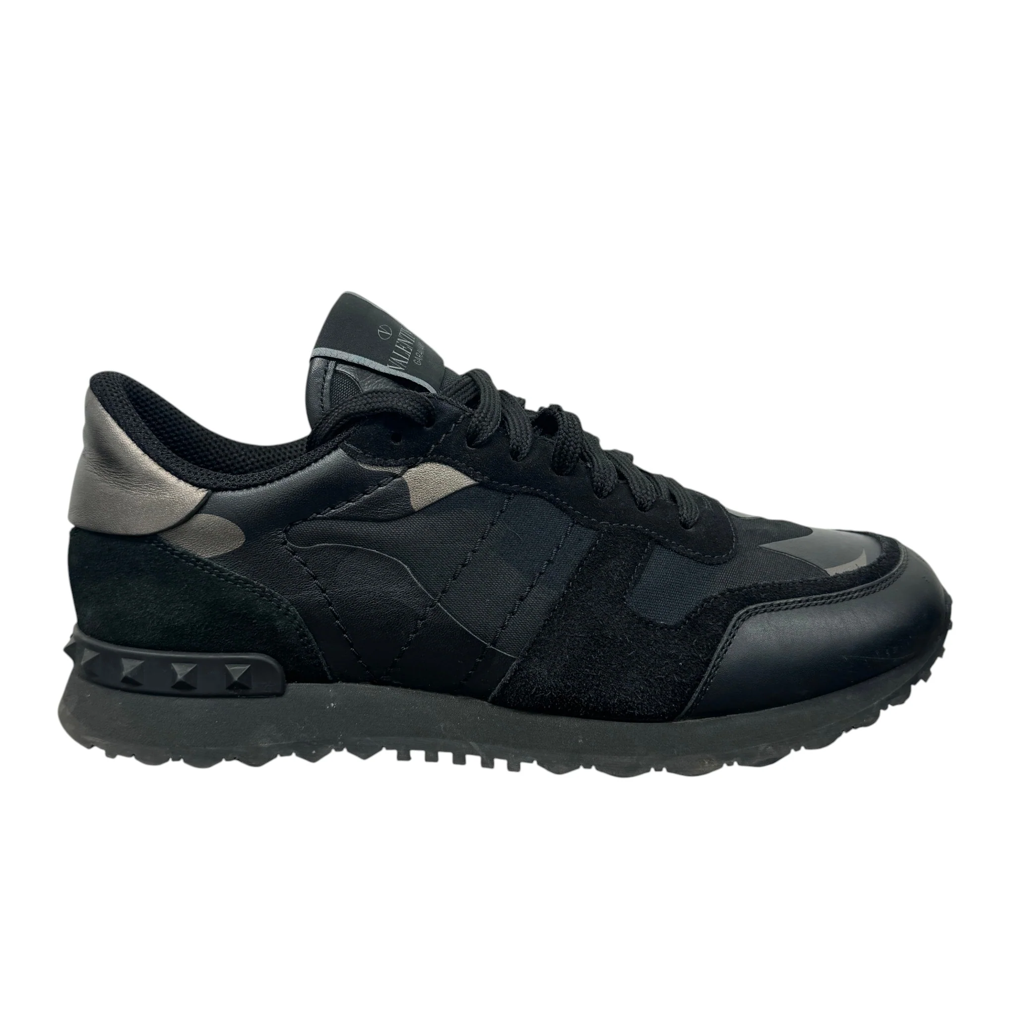 Men's Rockrunner Camouflage Low Trainers Black Size EU 40 / UK 6