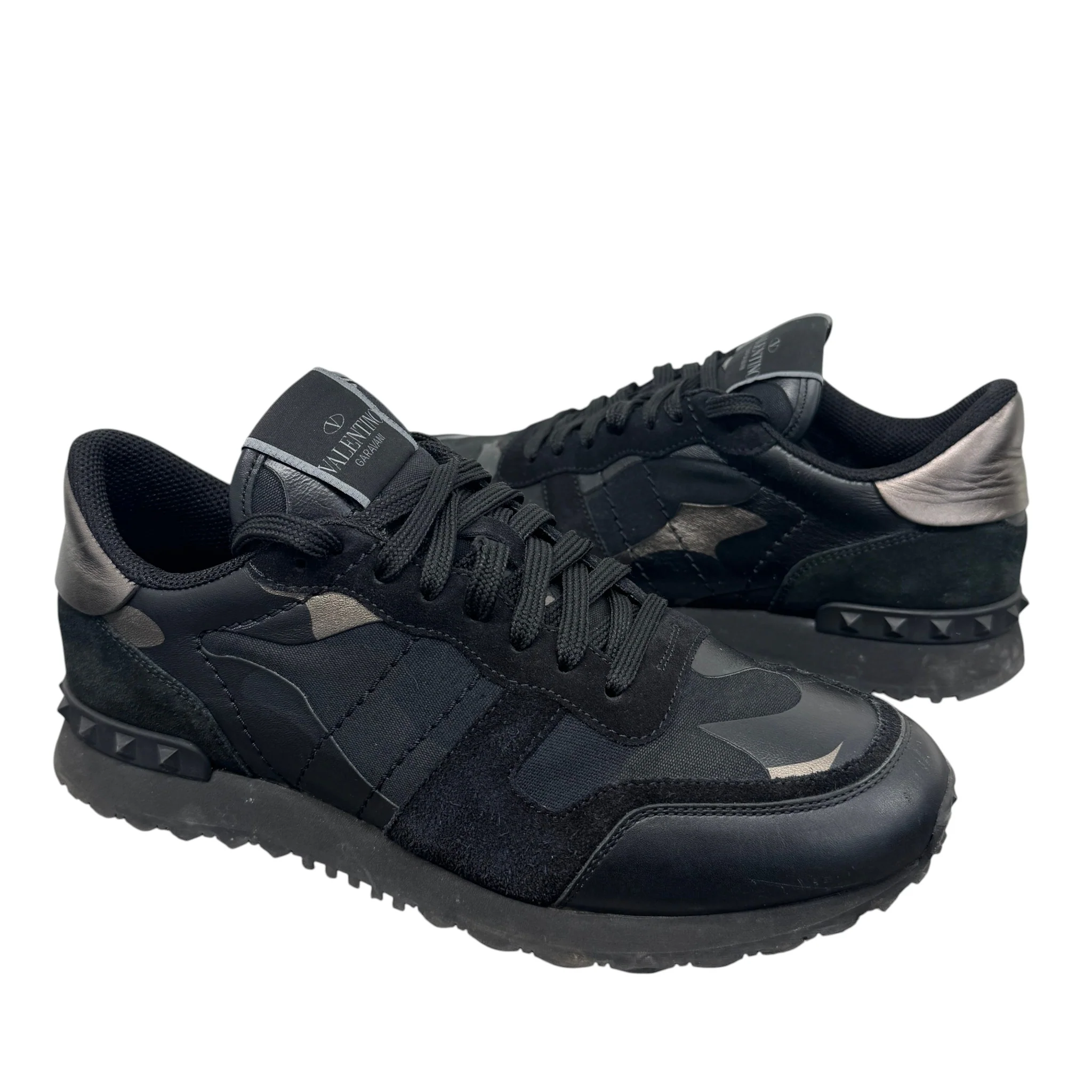 Men's Rockrunner Camouflage Low Trainers Black Size EU 40 / UK 6 - Image 3