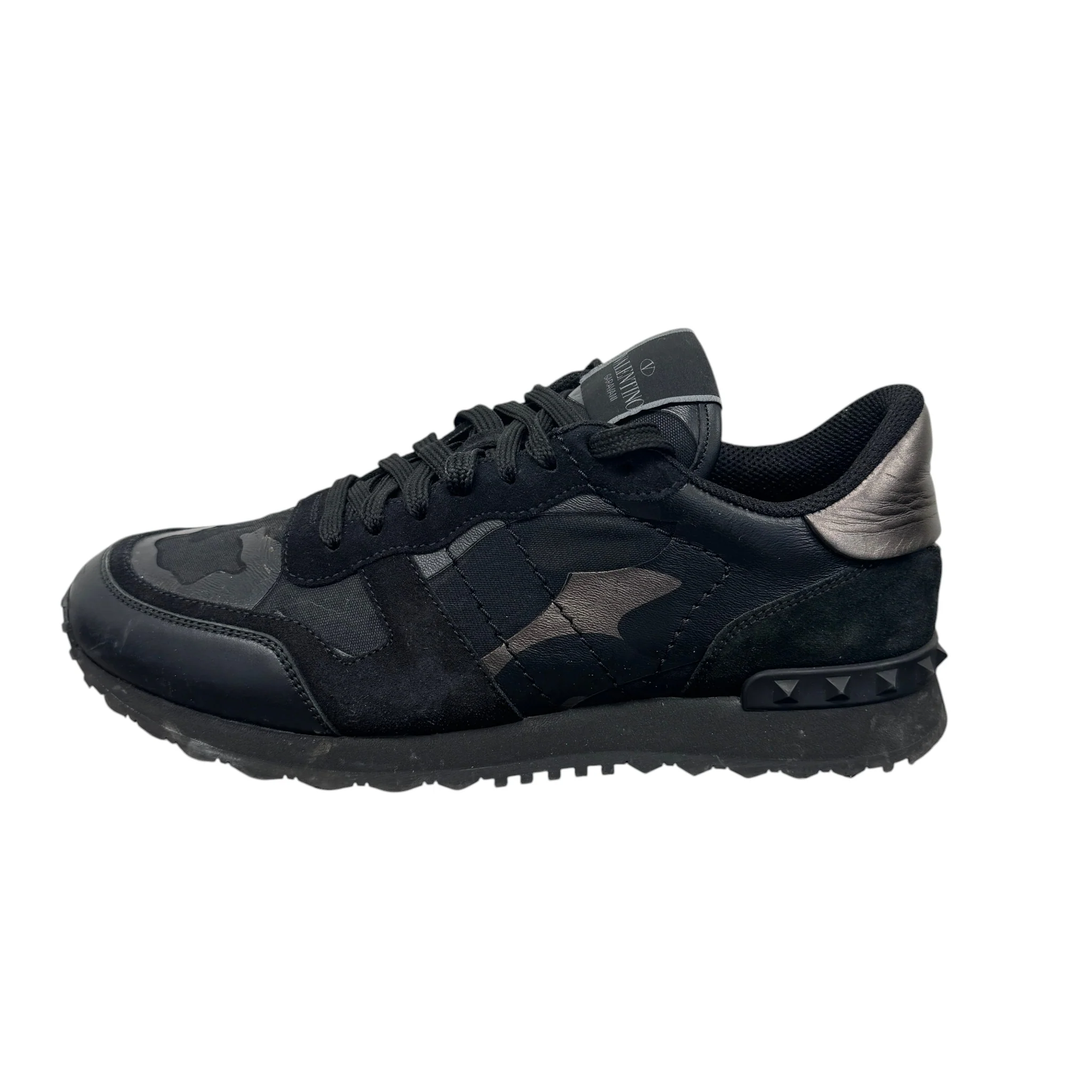 Men's Rockrunner Camouflage Low Trainers Black Size EU 40 / UK 6 - Image 4