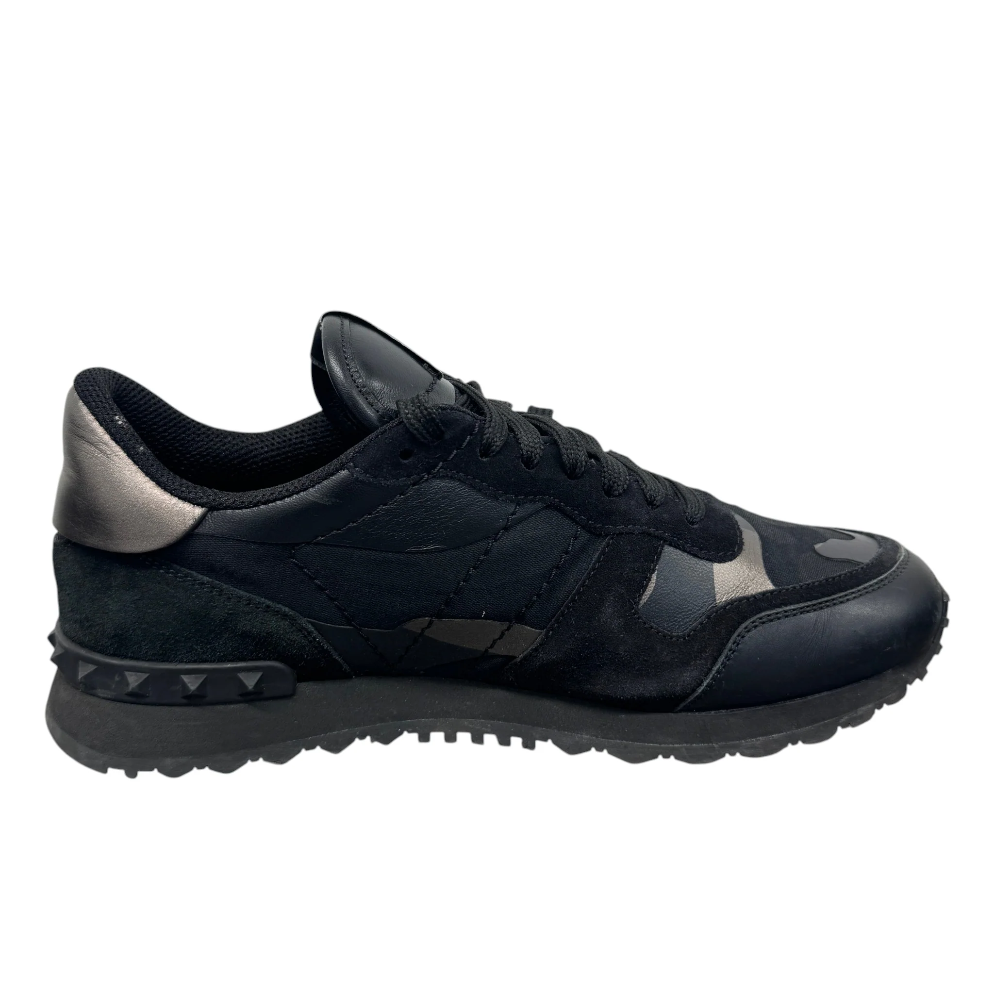 Men's Rockrunner Camouflage Low Trainers Black Size EU 40 / UK 6 - Image 5
