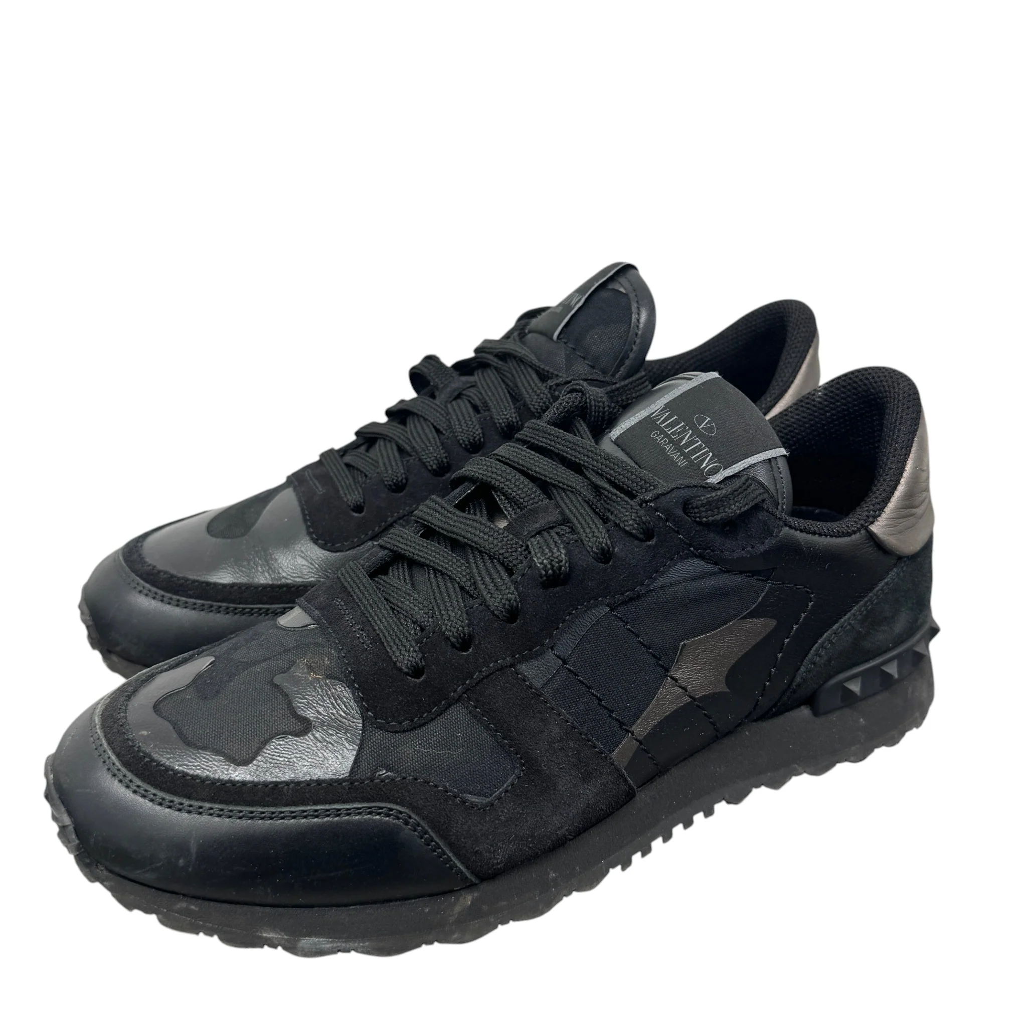 Men's Rockrunner Camouflage Low Trainers Black Size EU 40 / UK 6 - Image 7