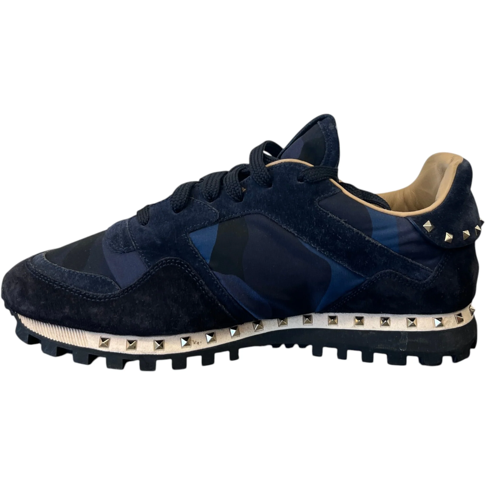 Men's Rockstud Camouflage Low Trainers Navy Size EU 41 / UK 7 - Image 2