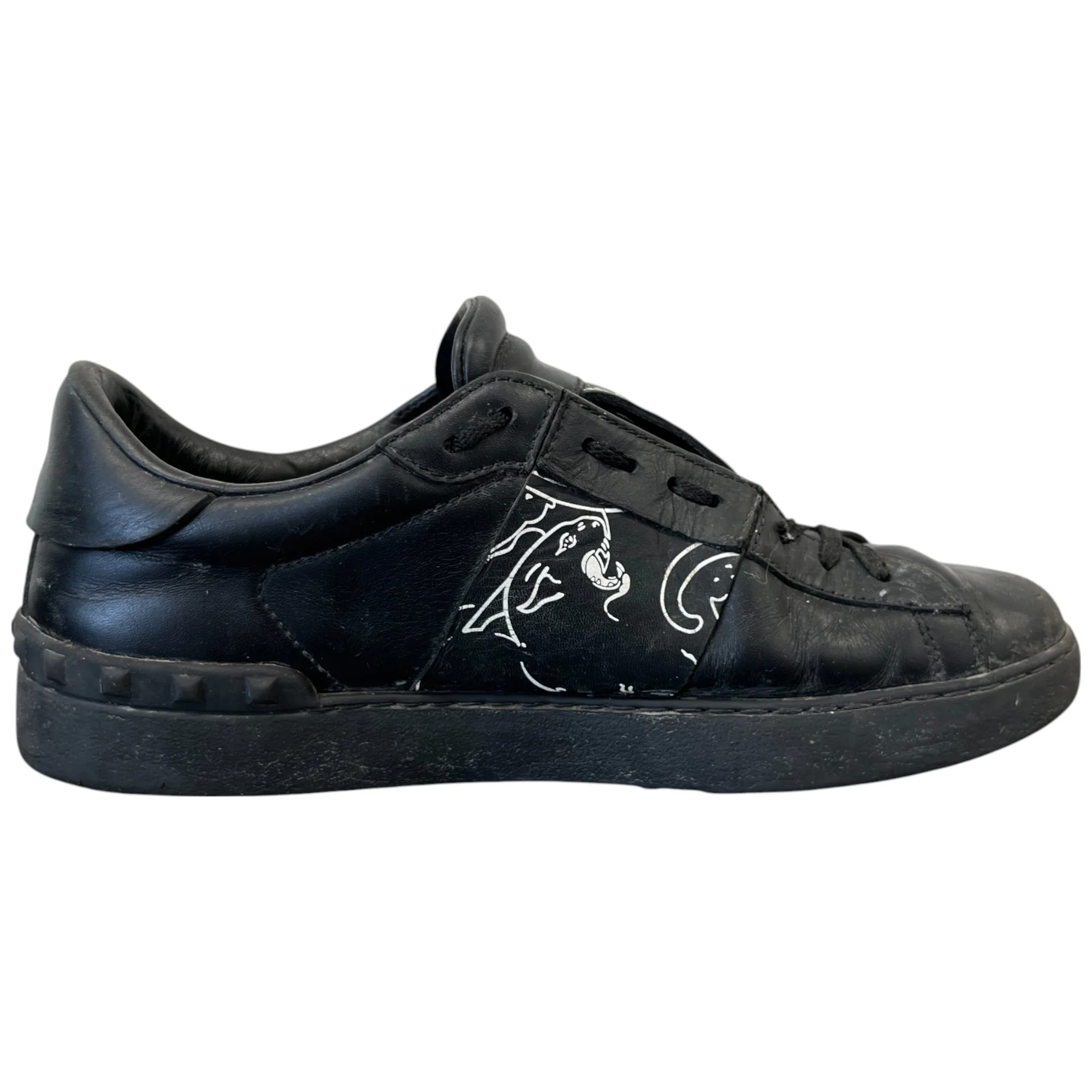 Men's Rockstud Pantha Low Trainers Black Size EU 40 / UK 6 - Image 4
