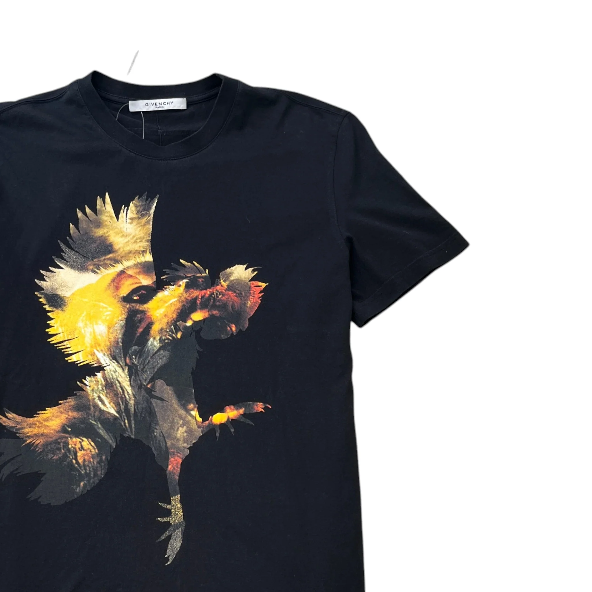 Men's Rooster Logo T-Shirt Black Size L - Image 3