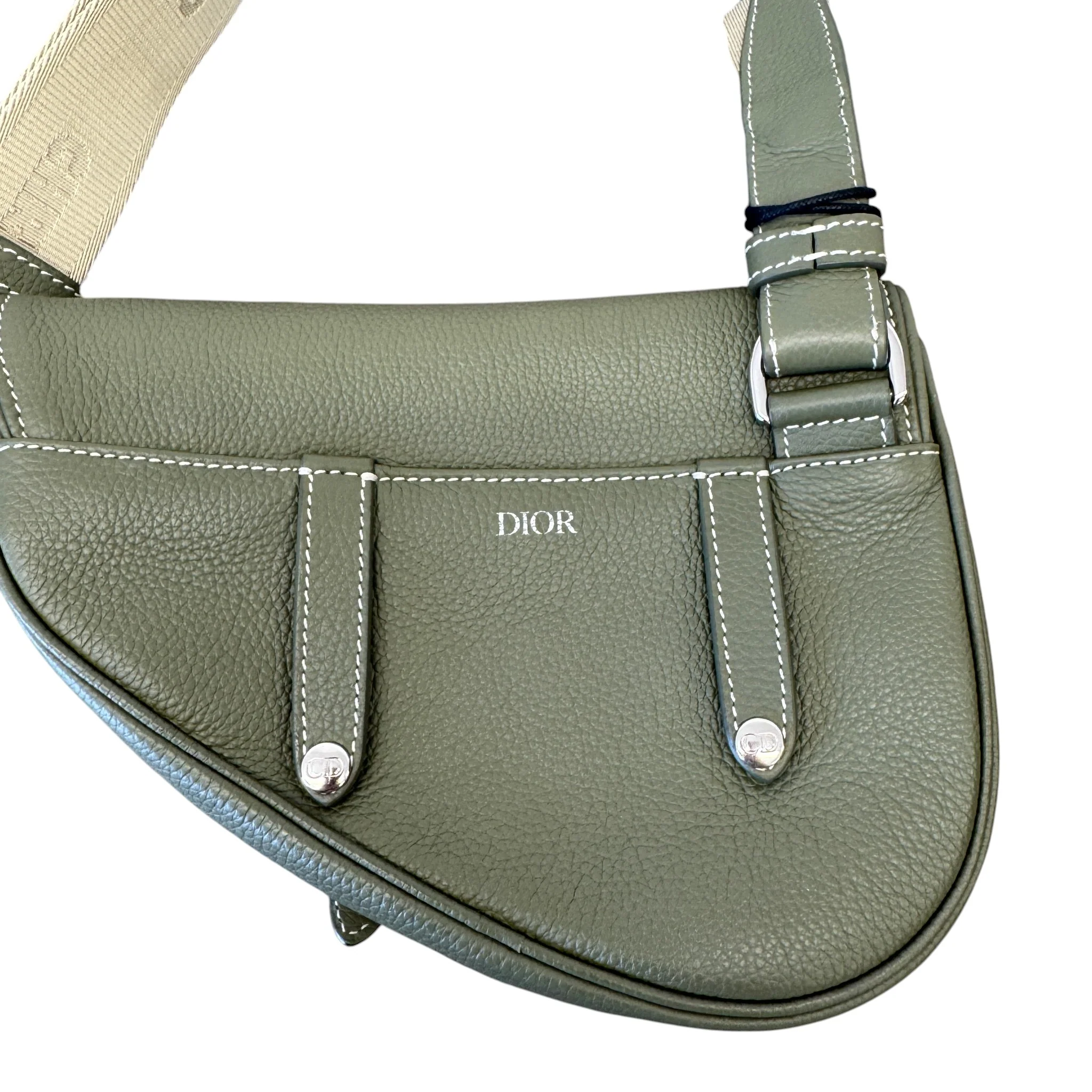 Men's Saddle Bag Khaki - Image 4