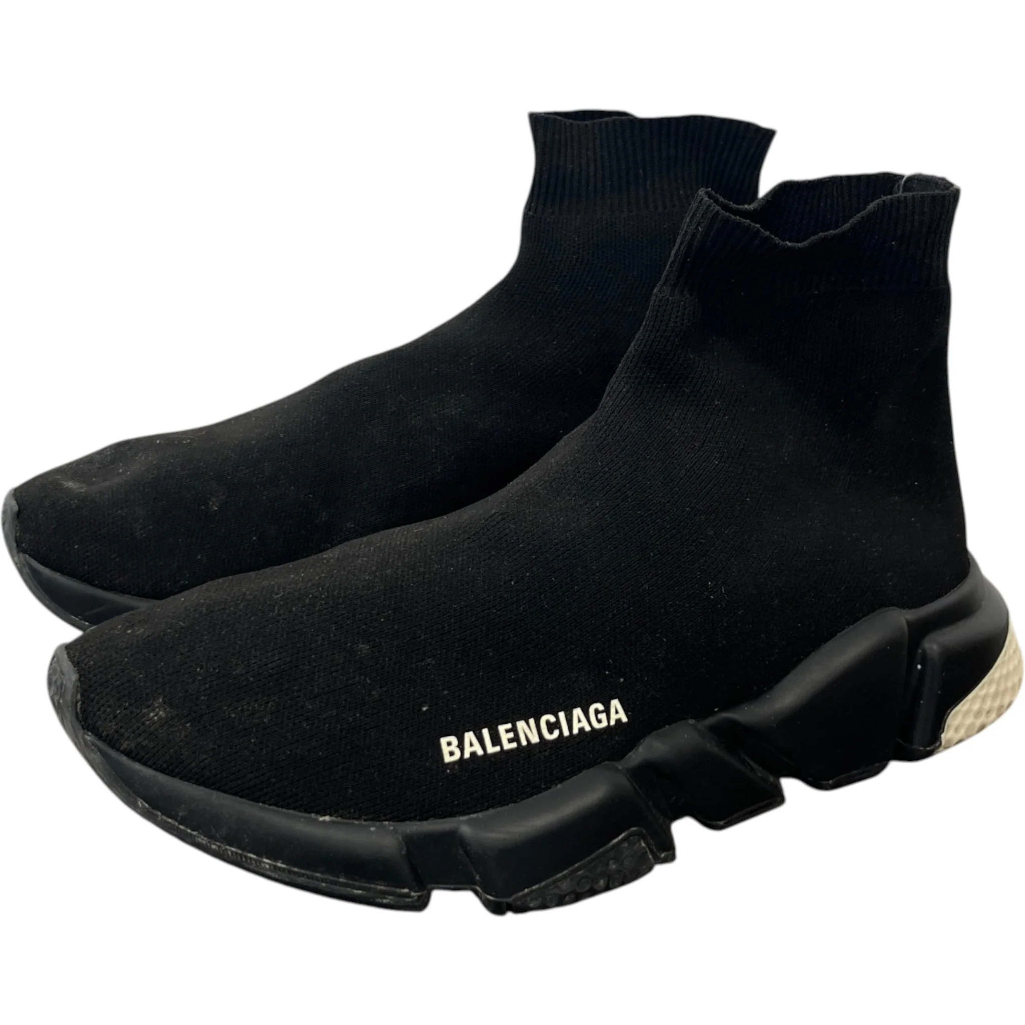 Men's Sock Runners High Trainers Black Size EU 41 / UK 7 - Image 9