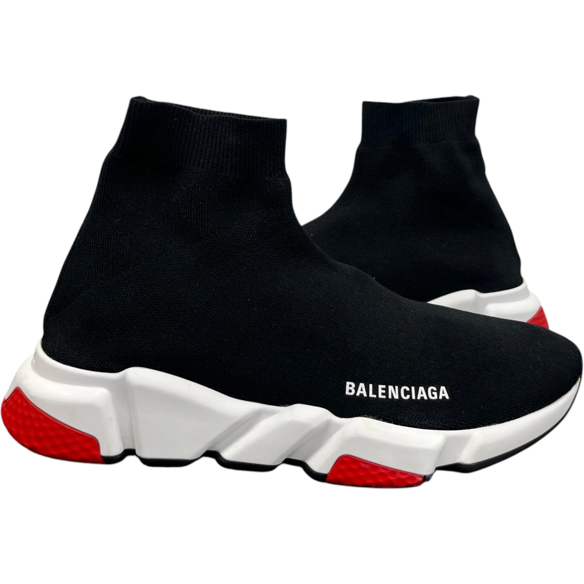 Men's Speed Sock High Trainers Black Size EU 42 / UK 8 - Image 3