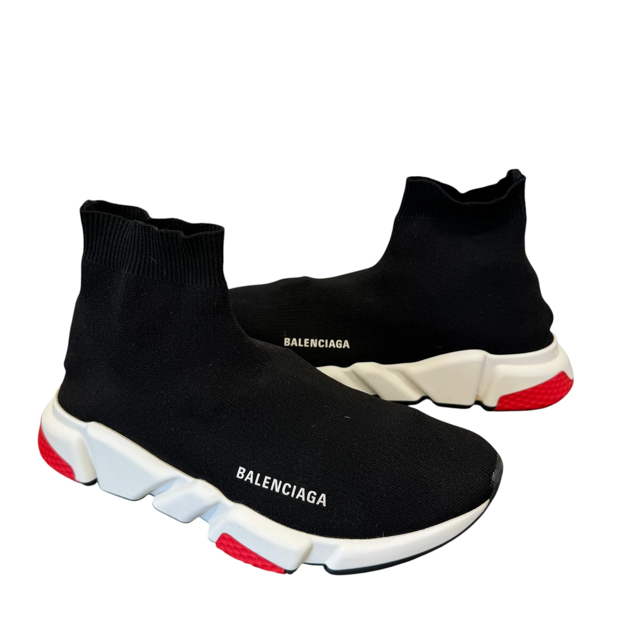 Men's Speed Sock High Trainers Black Size EU 42 / UK 8 - Image 3