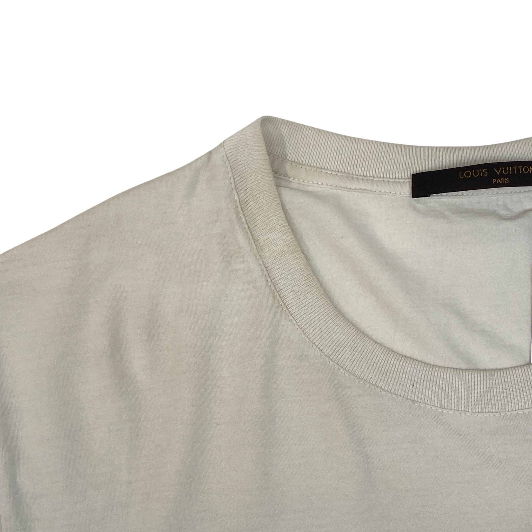 Men's Split Logo T-Shirt White Size XL - Image 9
