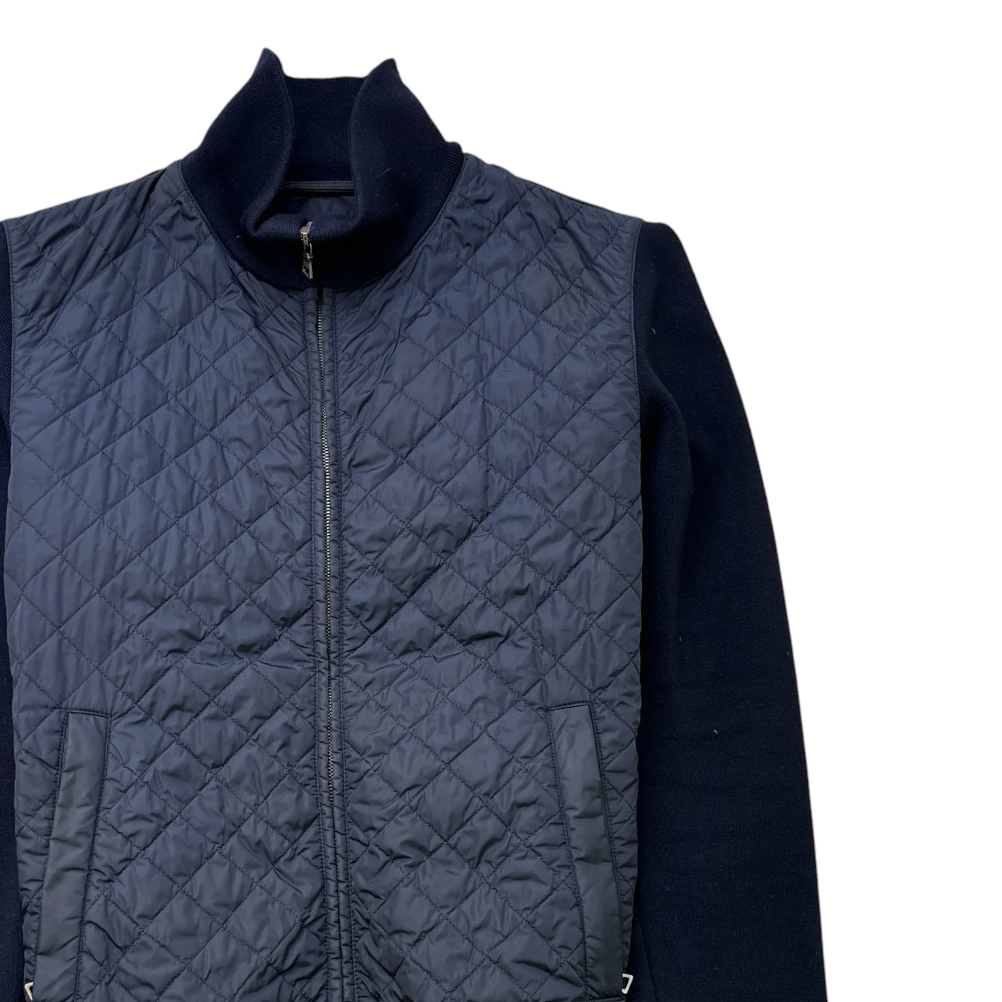 Men's Sport Quilted Jacket Navy Size IT 52 / XL - Image 3
