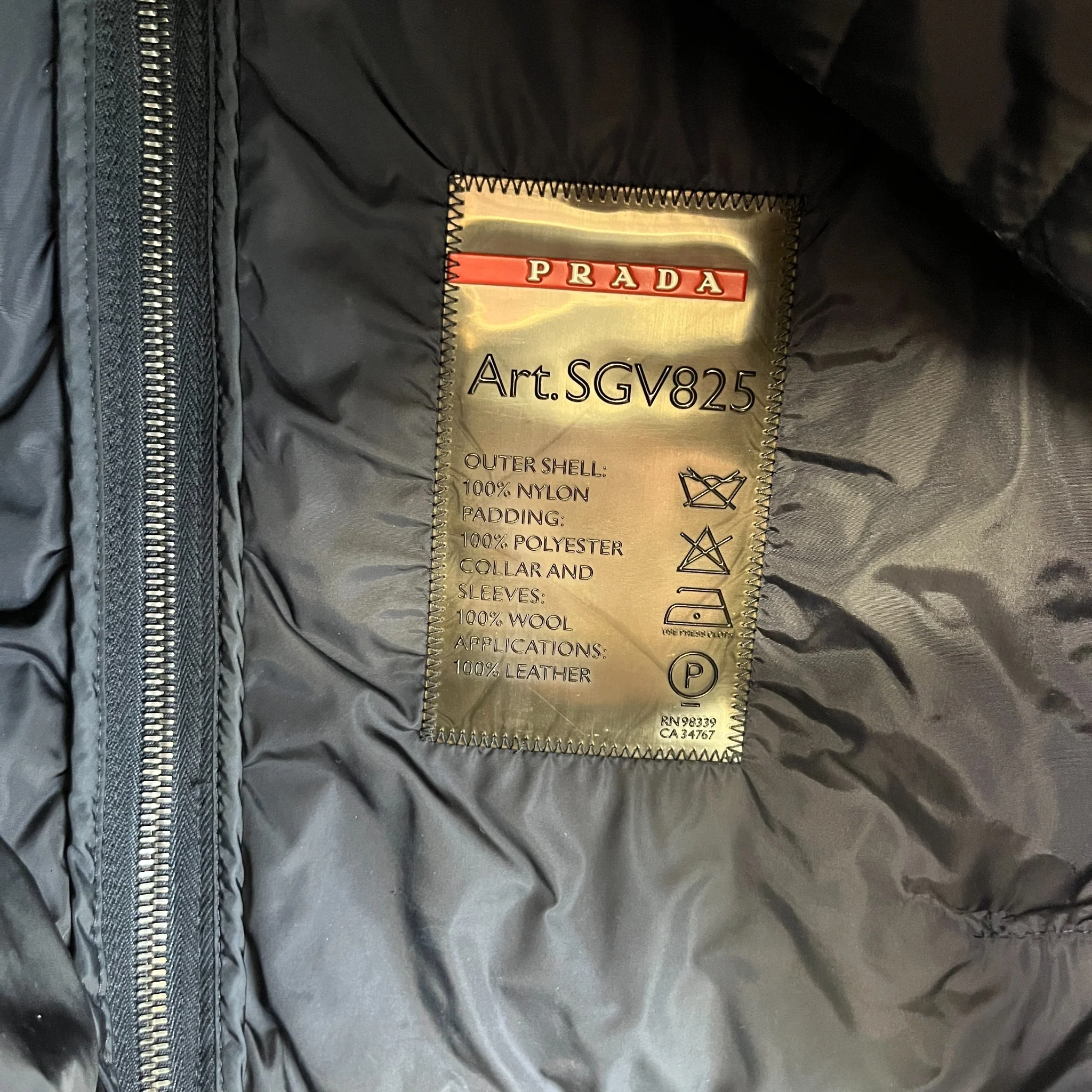 Men's Sport Quilted Jacket Navy Size IT 52 / XL - Image 7