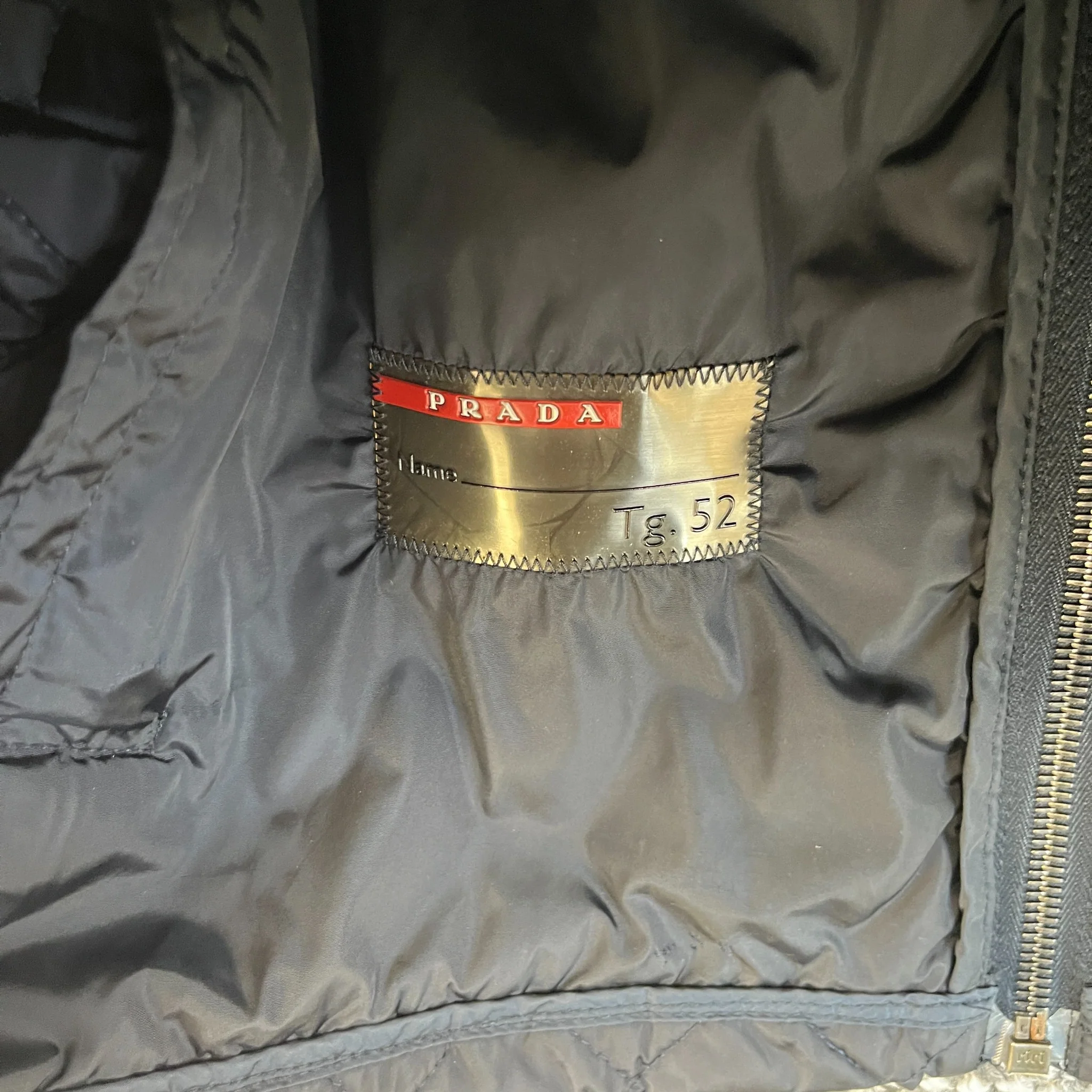 Men's Sport Quilted Jacket Navy Size IT 52 / XL - Image 8