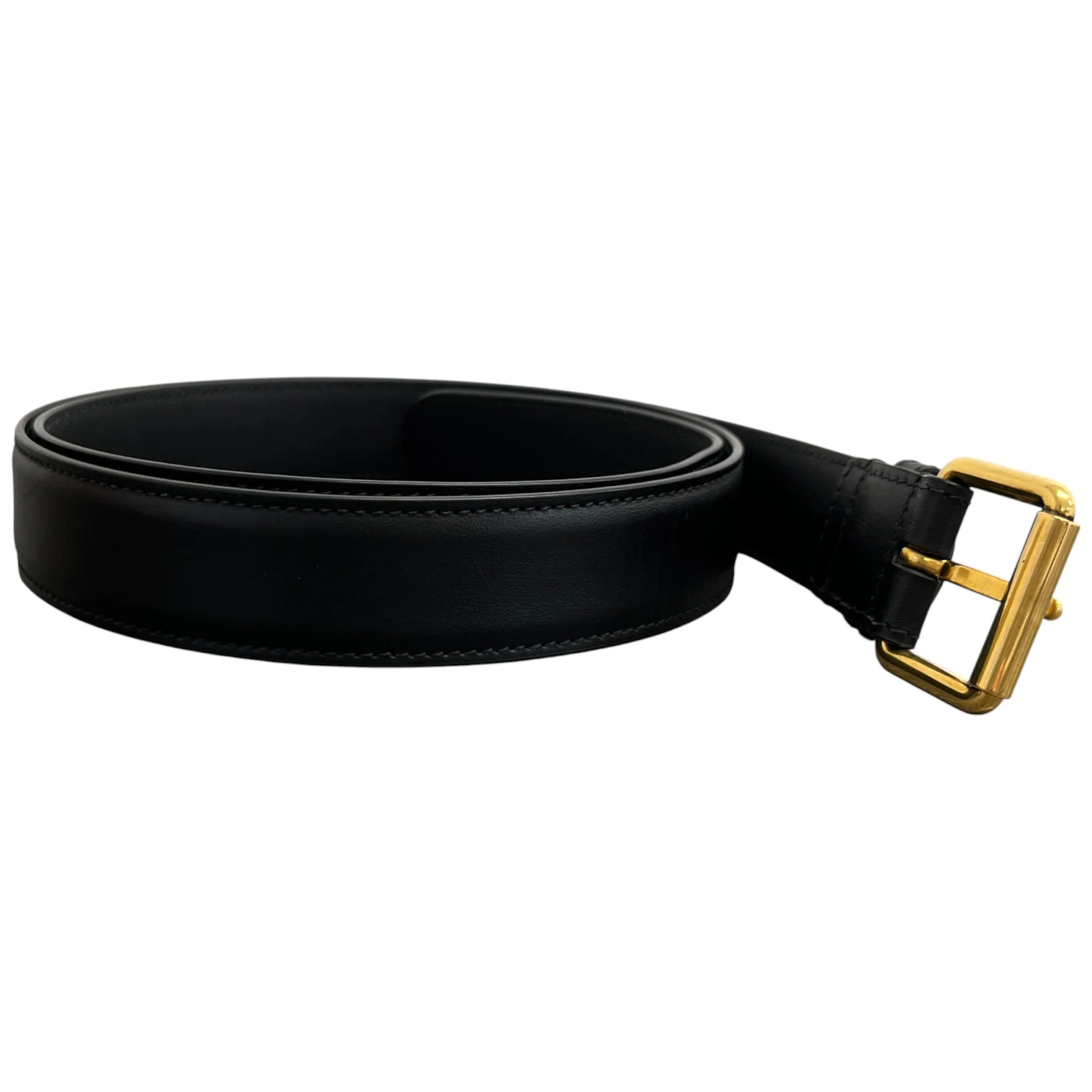 Men's Square Buckle Belt Black Size Waist 40" - Image 4
