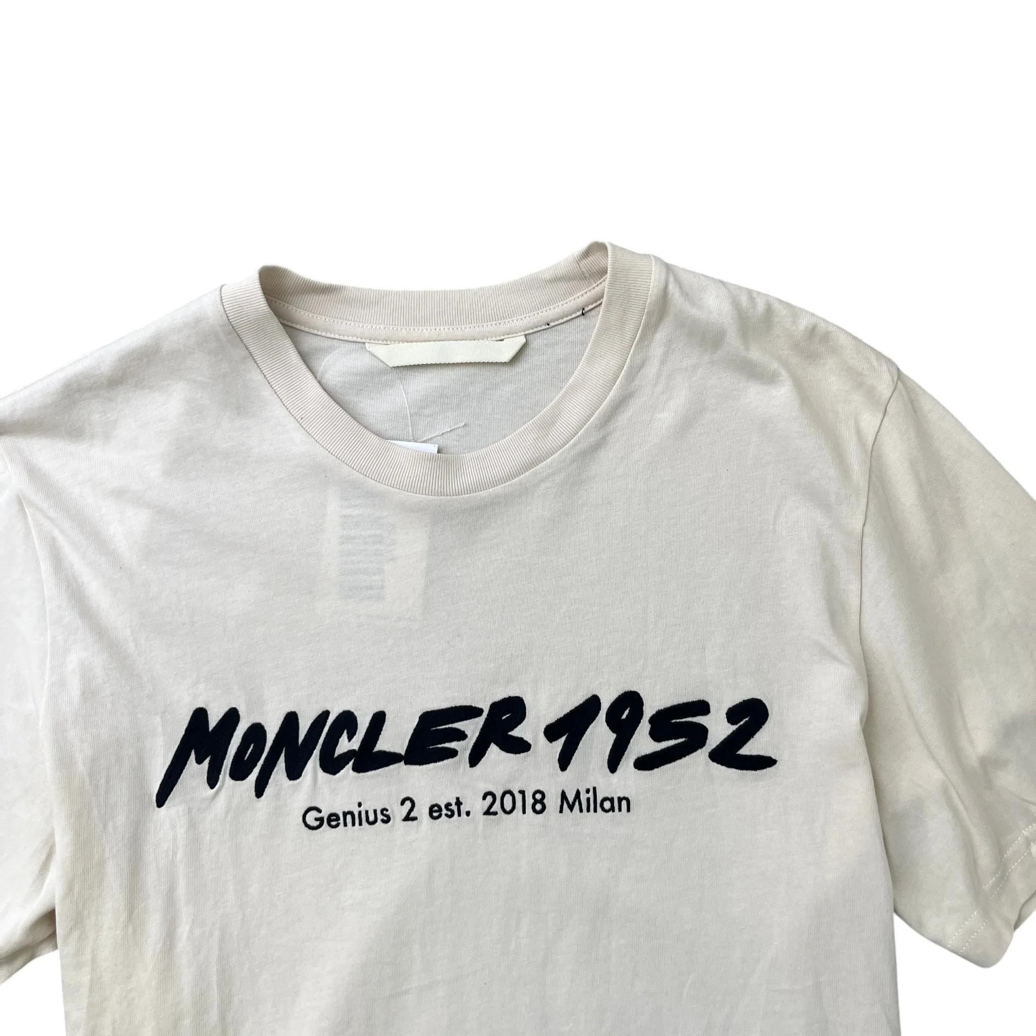 Men's Ss T-Shirt Beige Size L - Image 5