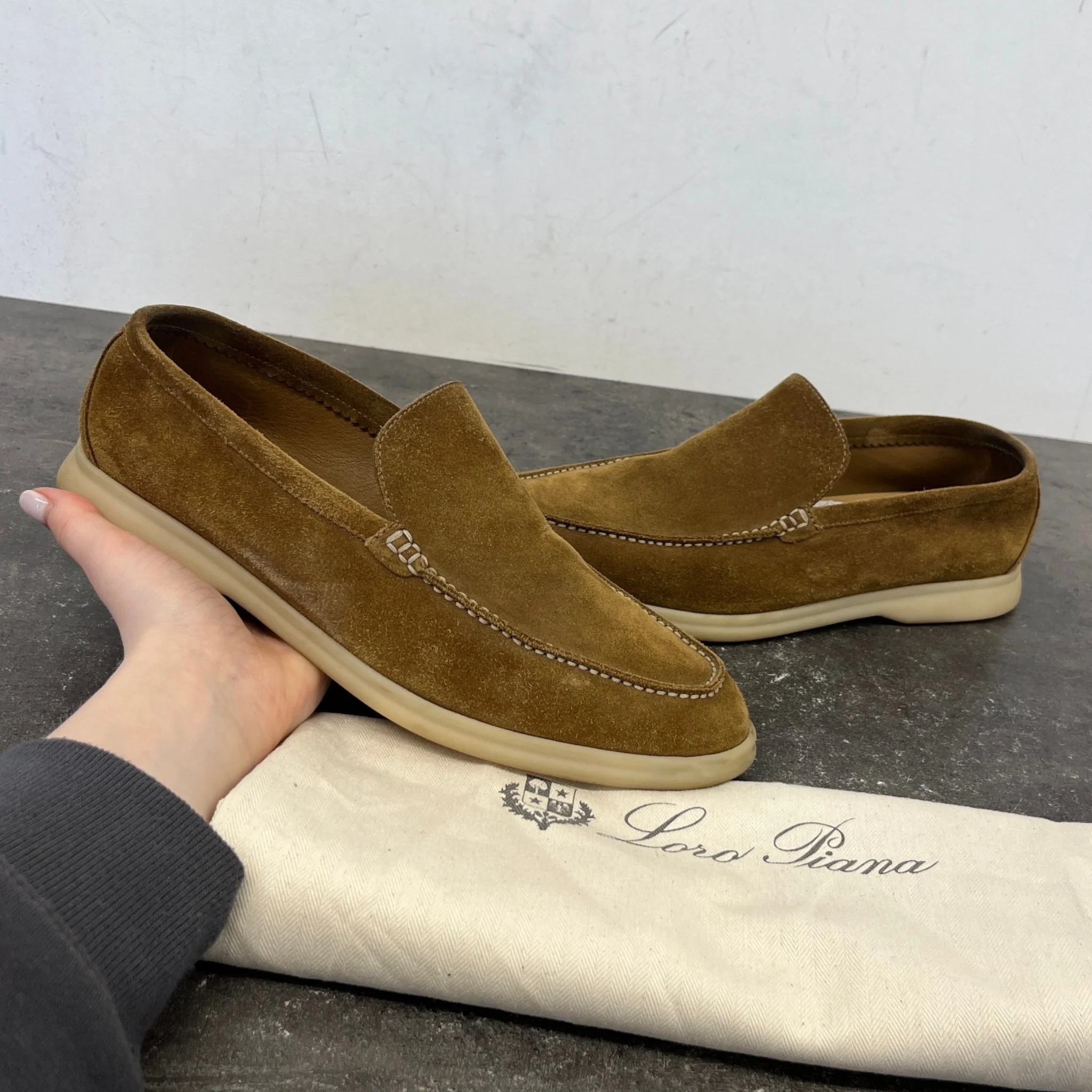 Men's Summer Walk Loafers Brown Size EU 41 / UK 7 - Image 13