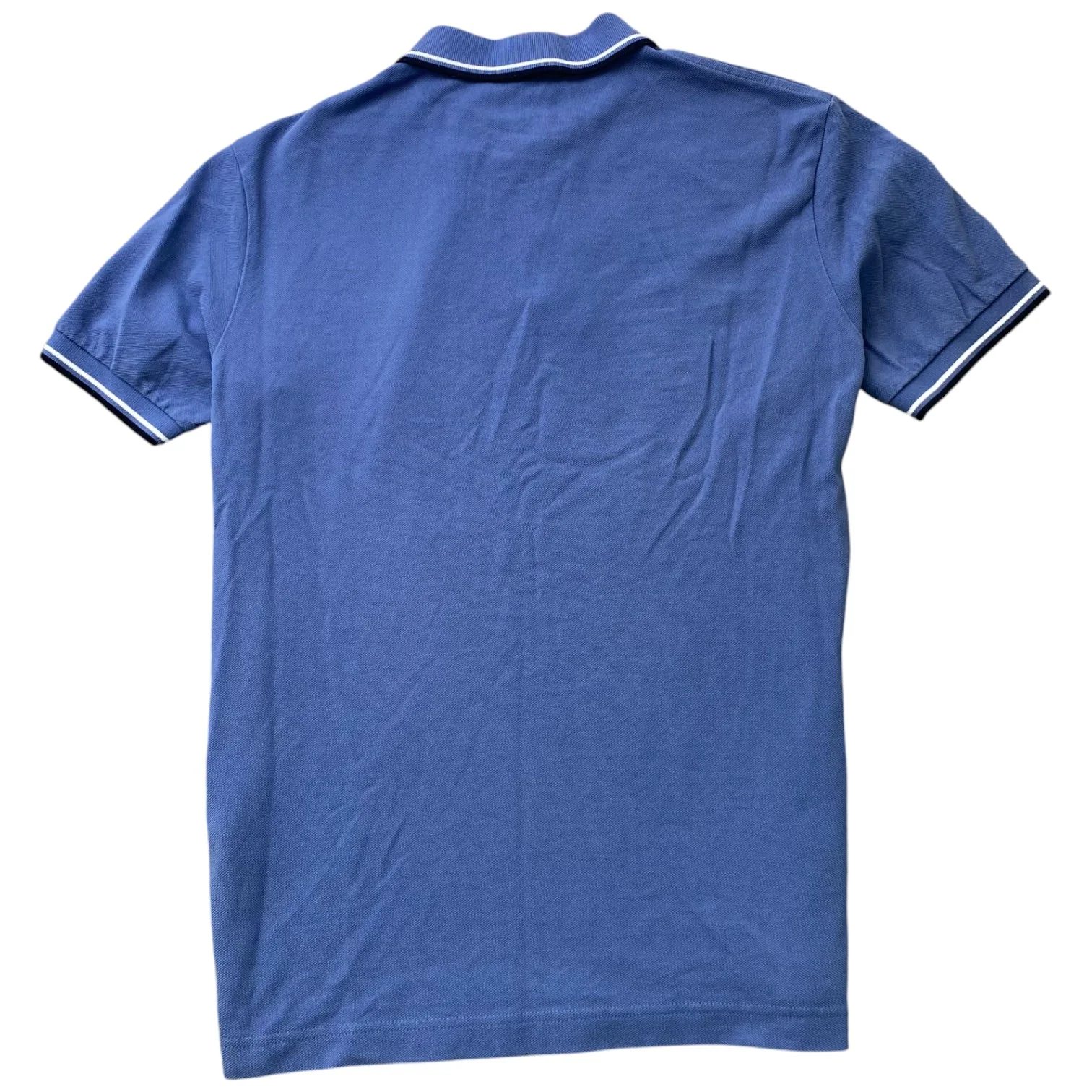 Men's Tab Logo Polo Shirt Blue Size L - Image 2