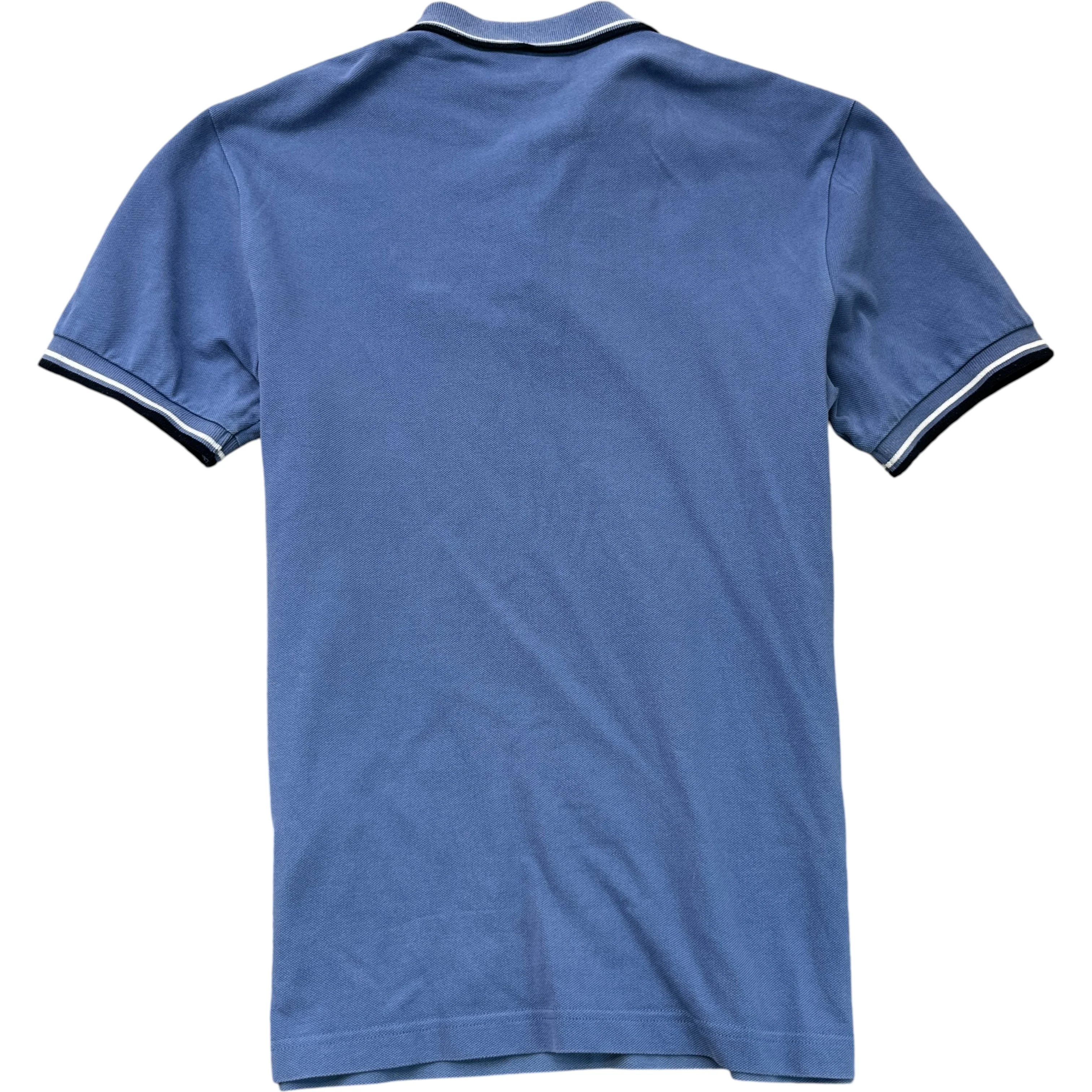 Men's Tab Logo Polo Shirt Blue Size M - Image 2