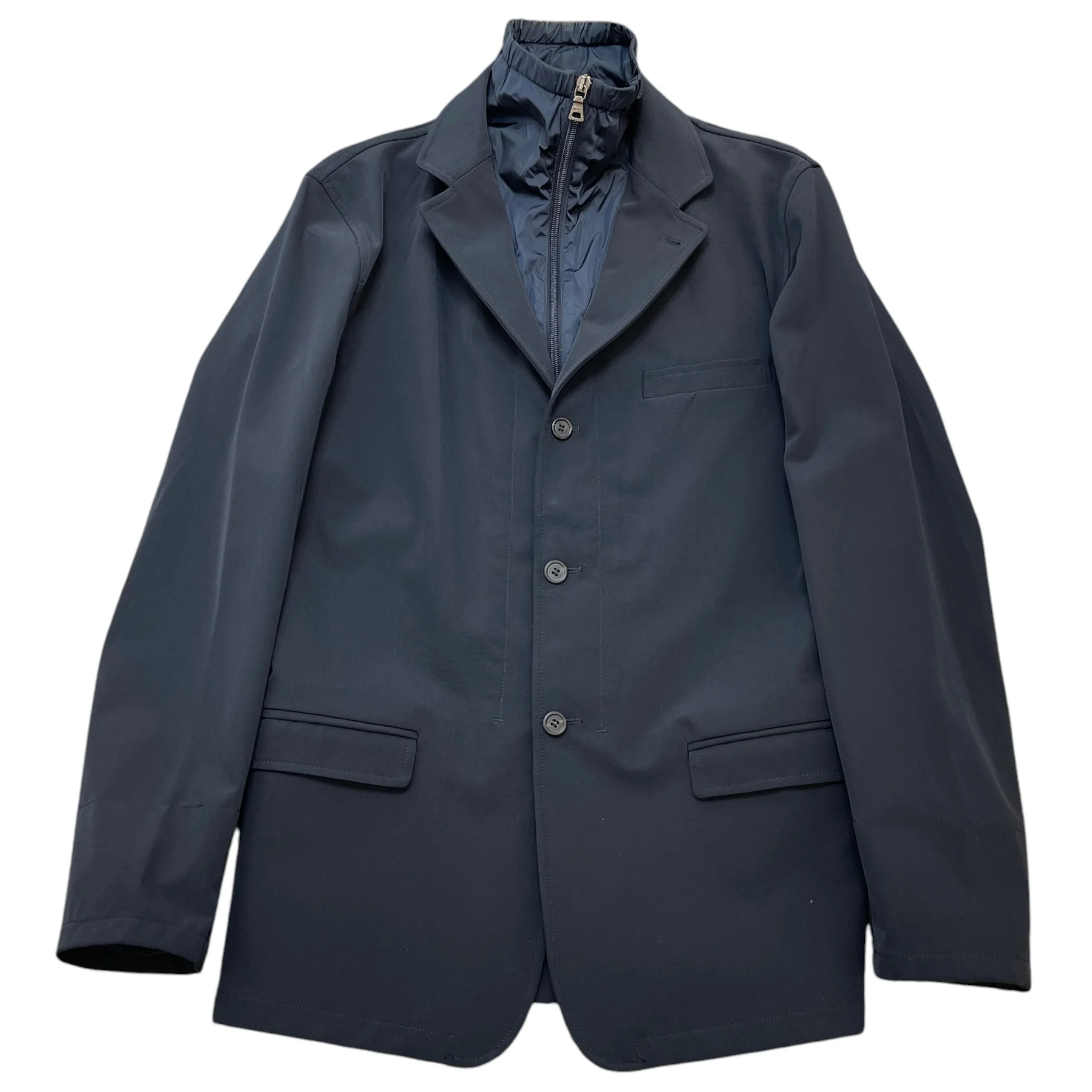 Men's Techno Stretch Blazer Jacket Navy Size S