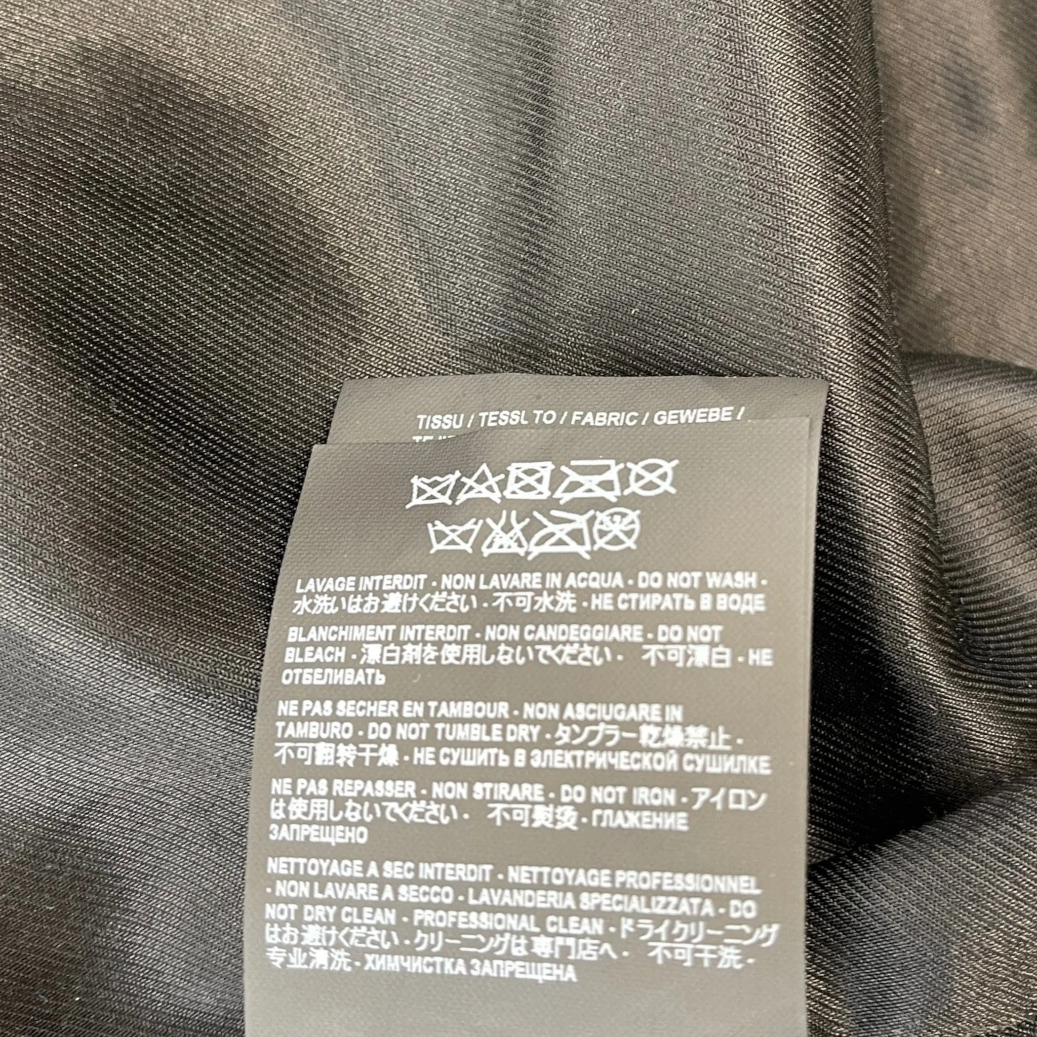 Men's Teddy Bomber Jacket Black Size XXS - Image 7