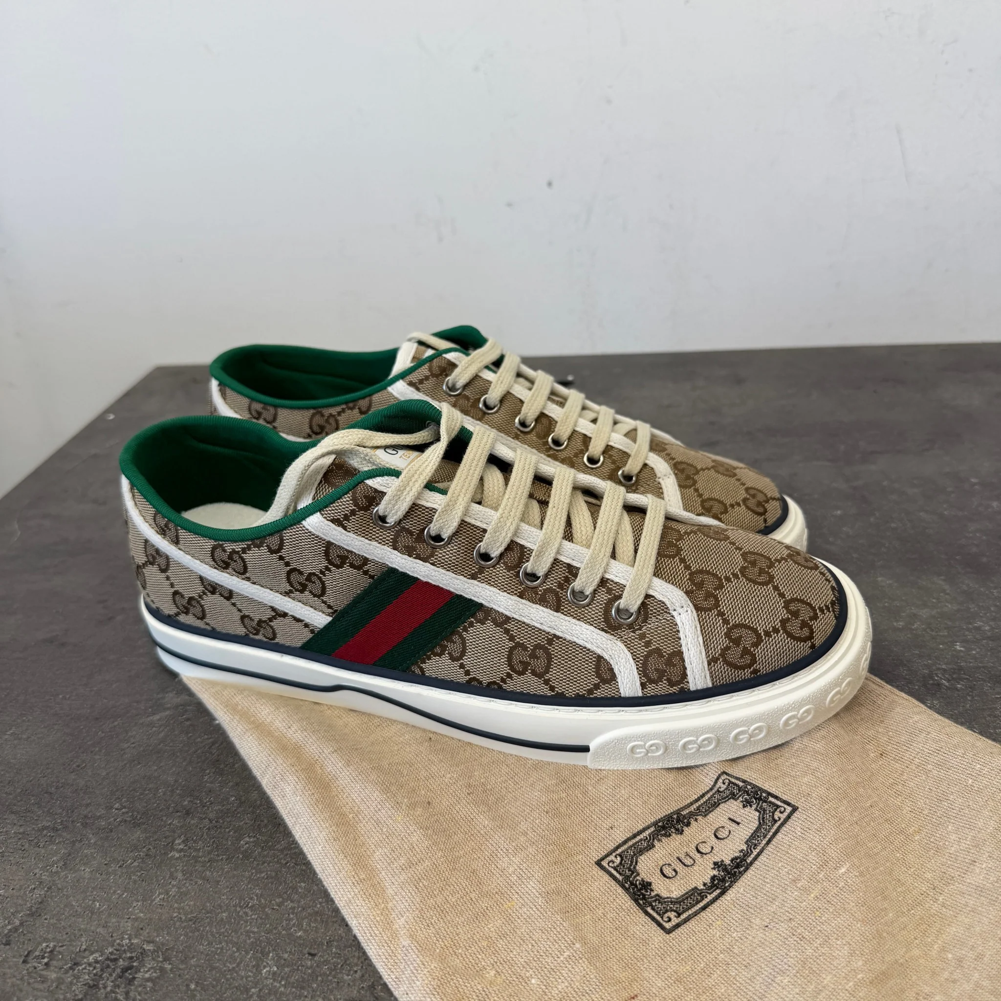 Men's Tennis 1977 Low Trainers Beige Size EU 41.5 / UK 7.5 - Image 9