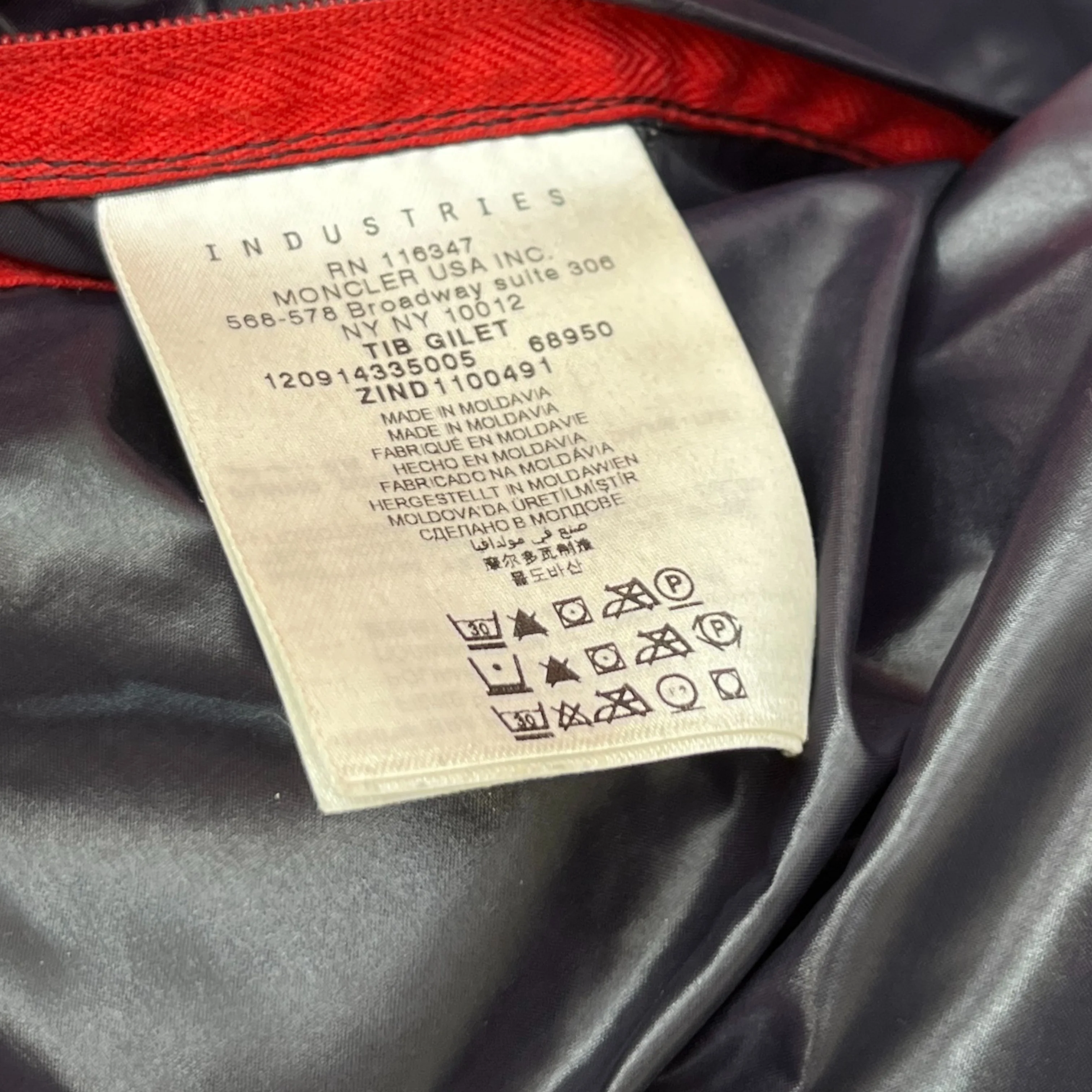 Men's Tib Gilet Red Size 3 / L - Image 7