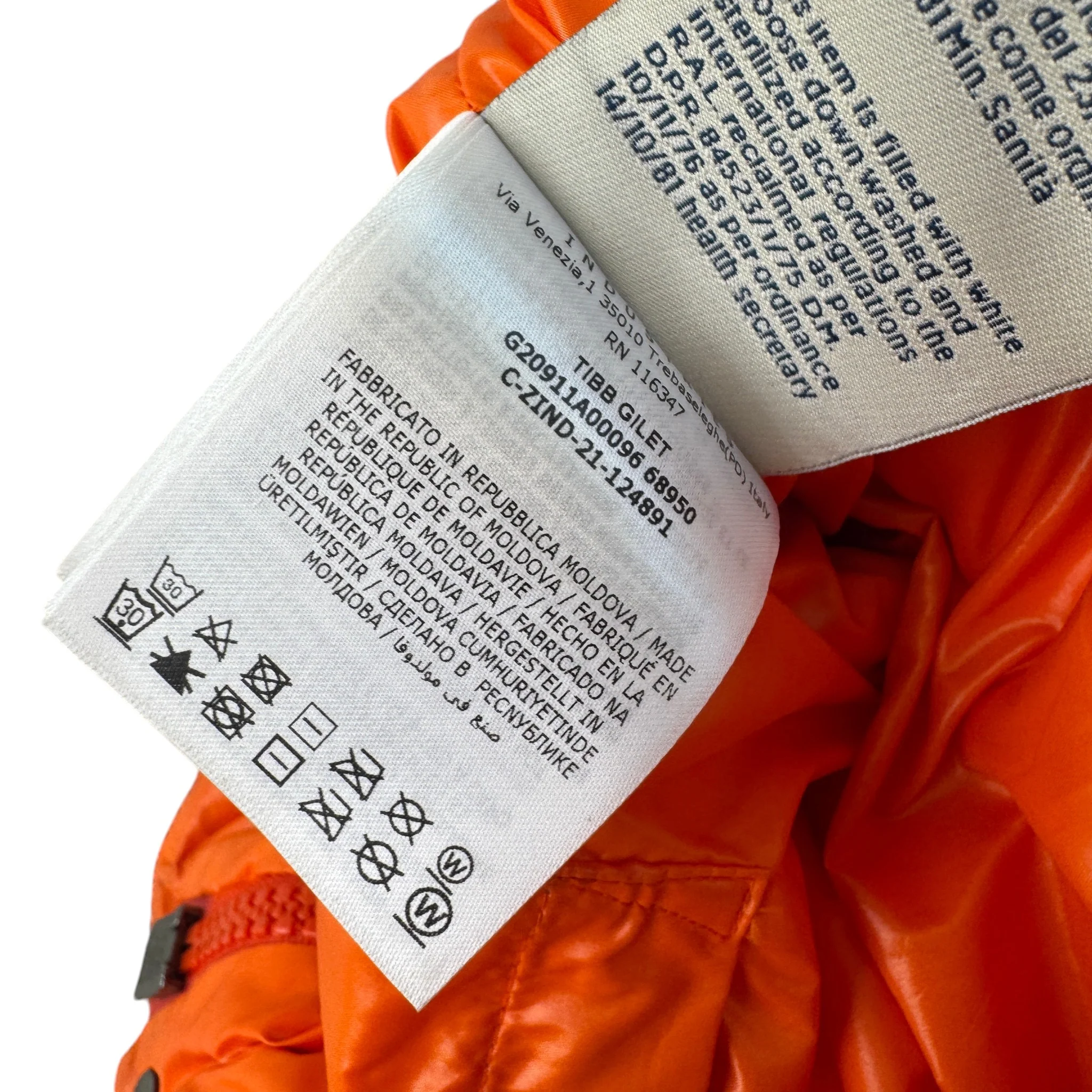 Men's Tibb Gilet Orange Size 6 / XXXL - Image 8