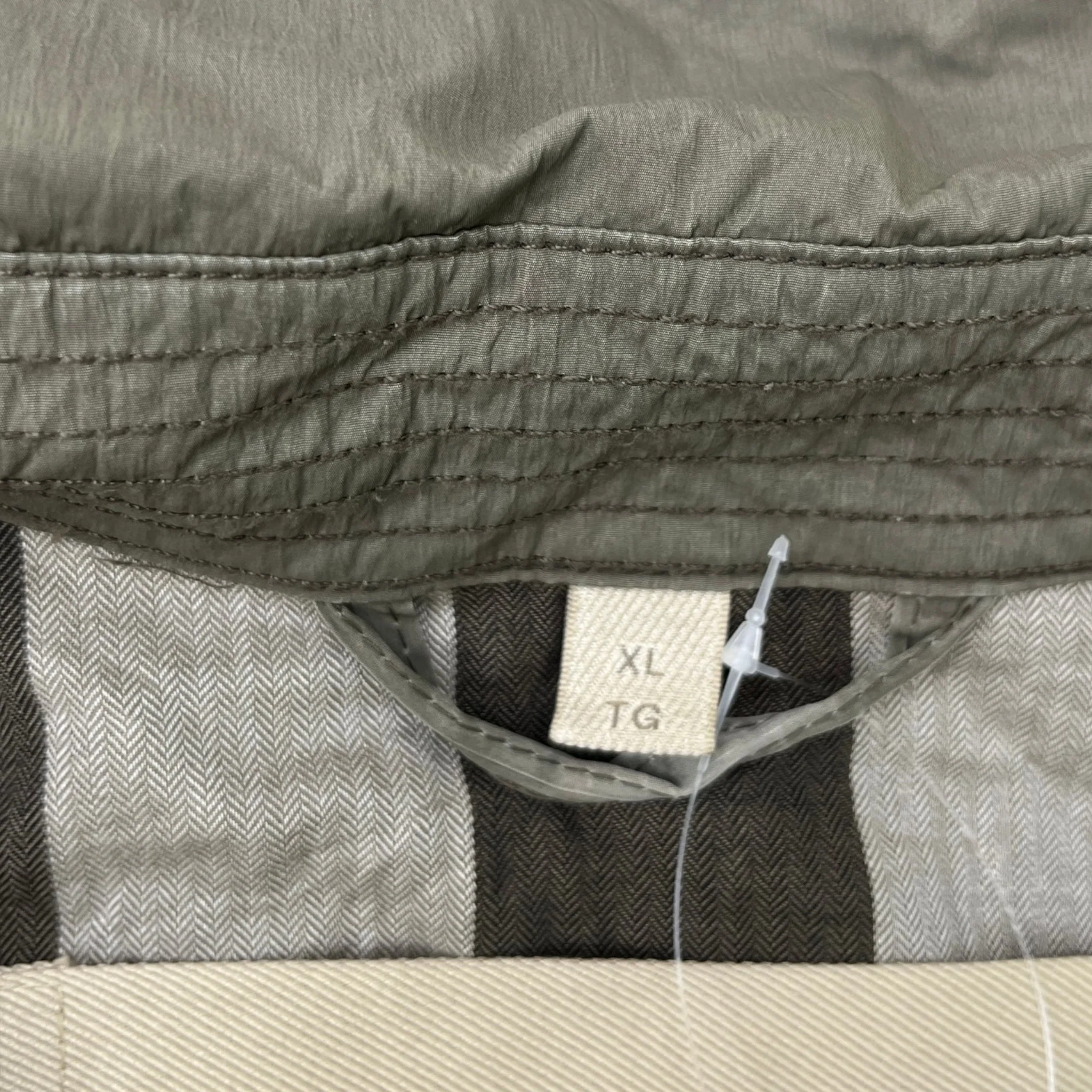 Men's Trench Jacket Khaki Size XL - Image 7