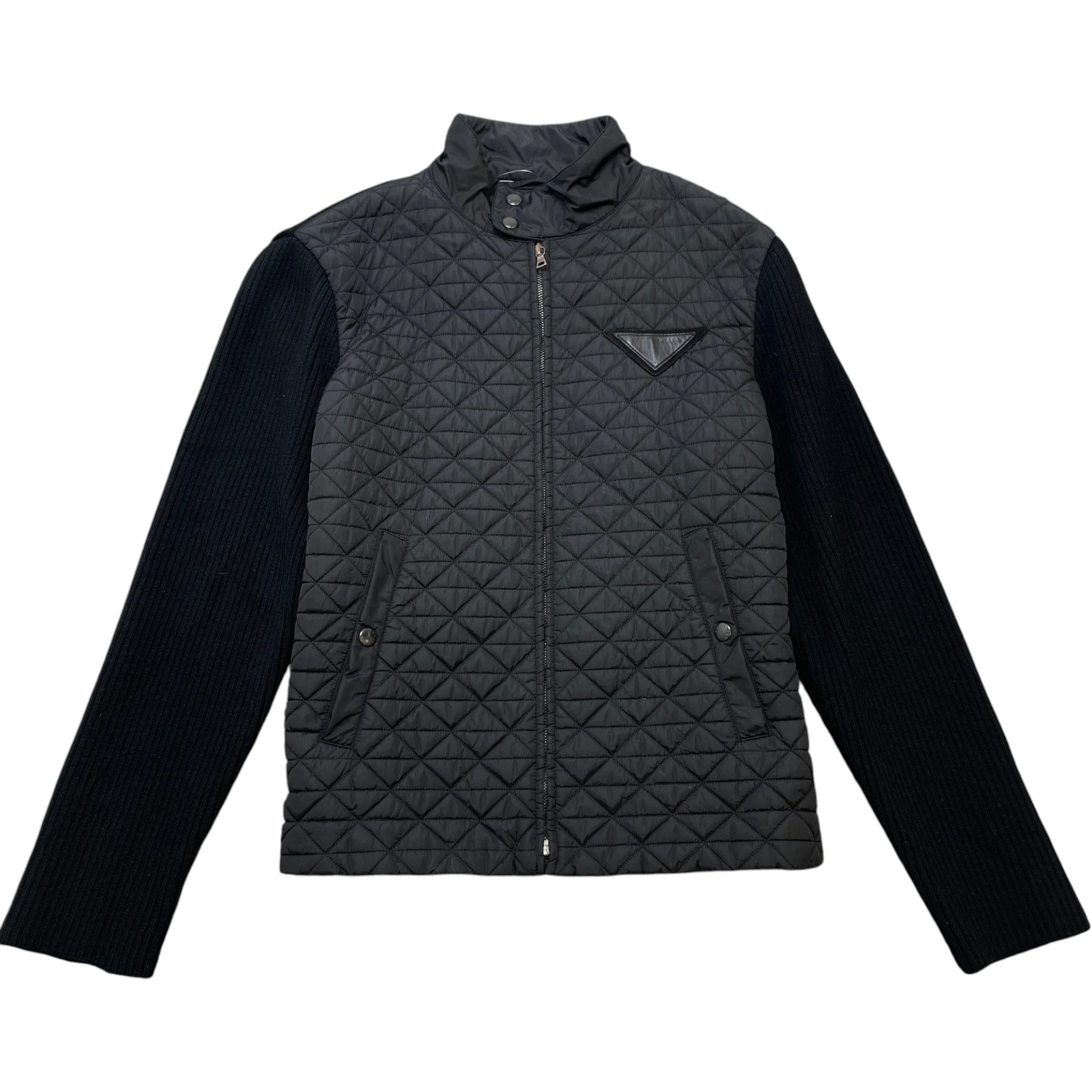 Men's Triangle Logo Jacket Black Size IT 50 / L