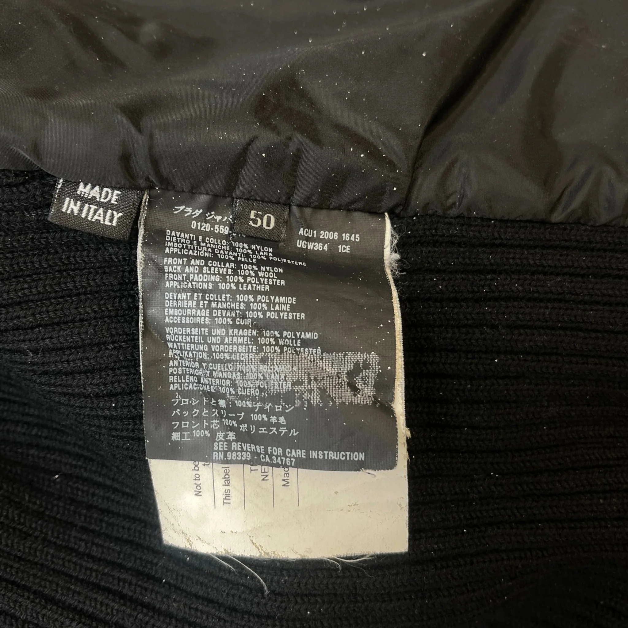 Men's Triangle Logo Jacket Black Size IT 50 / L - Image 8
