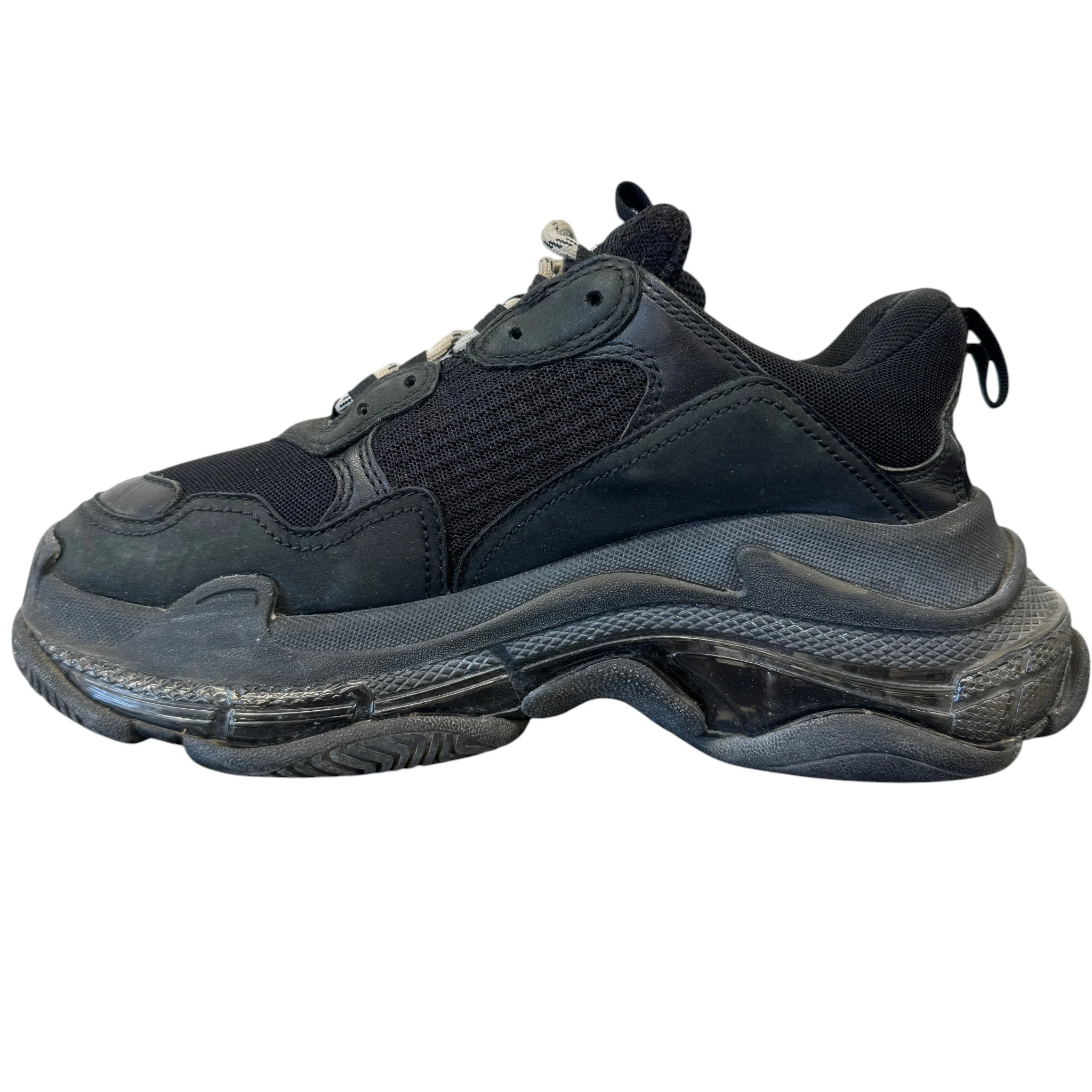 Men's Triple S Low Trainers Black Size EU 40 / UK 6 - Image 2
