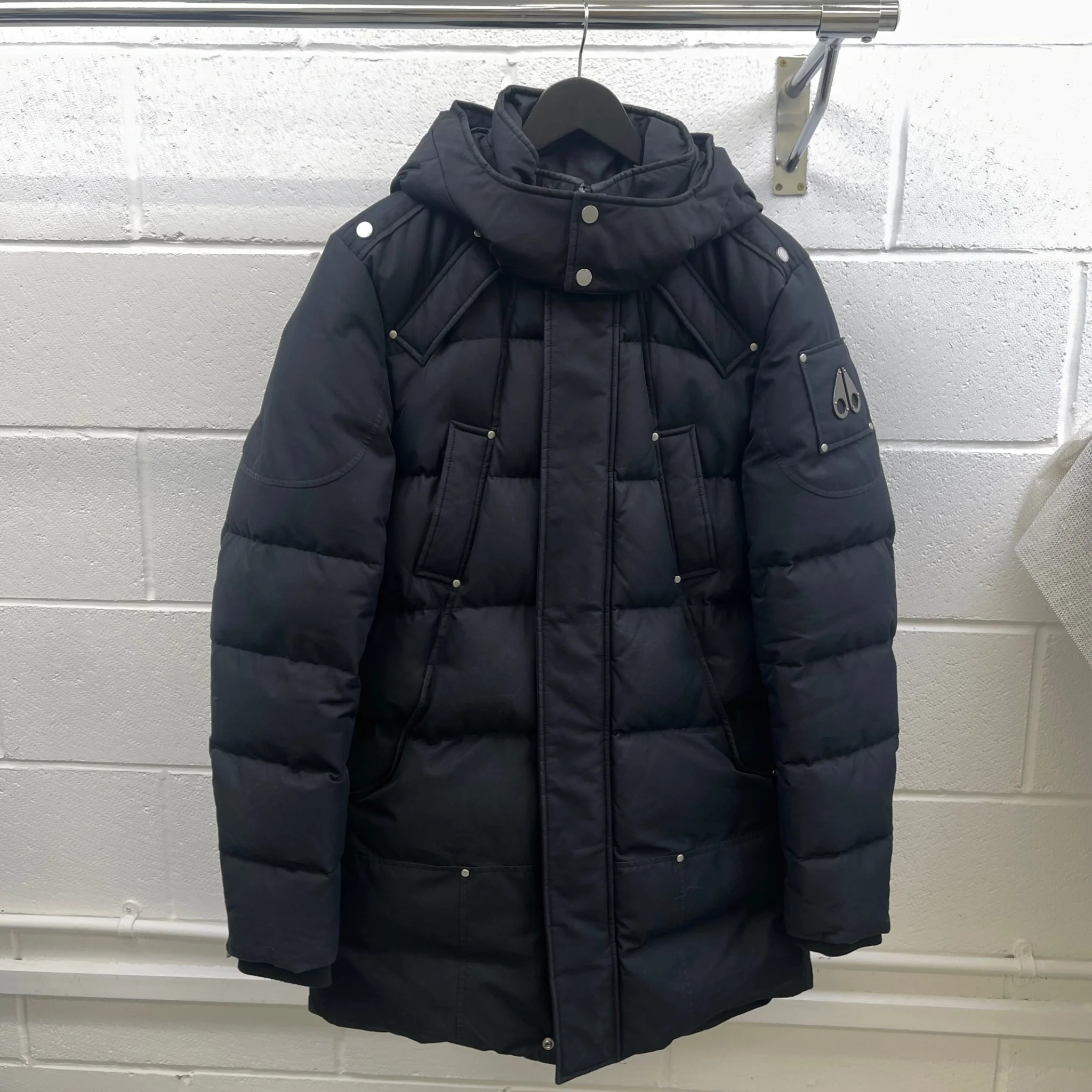 Men's Ulrecht Quilted Down Jacket Black Size M - Image 13