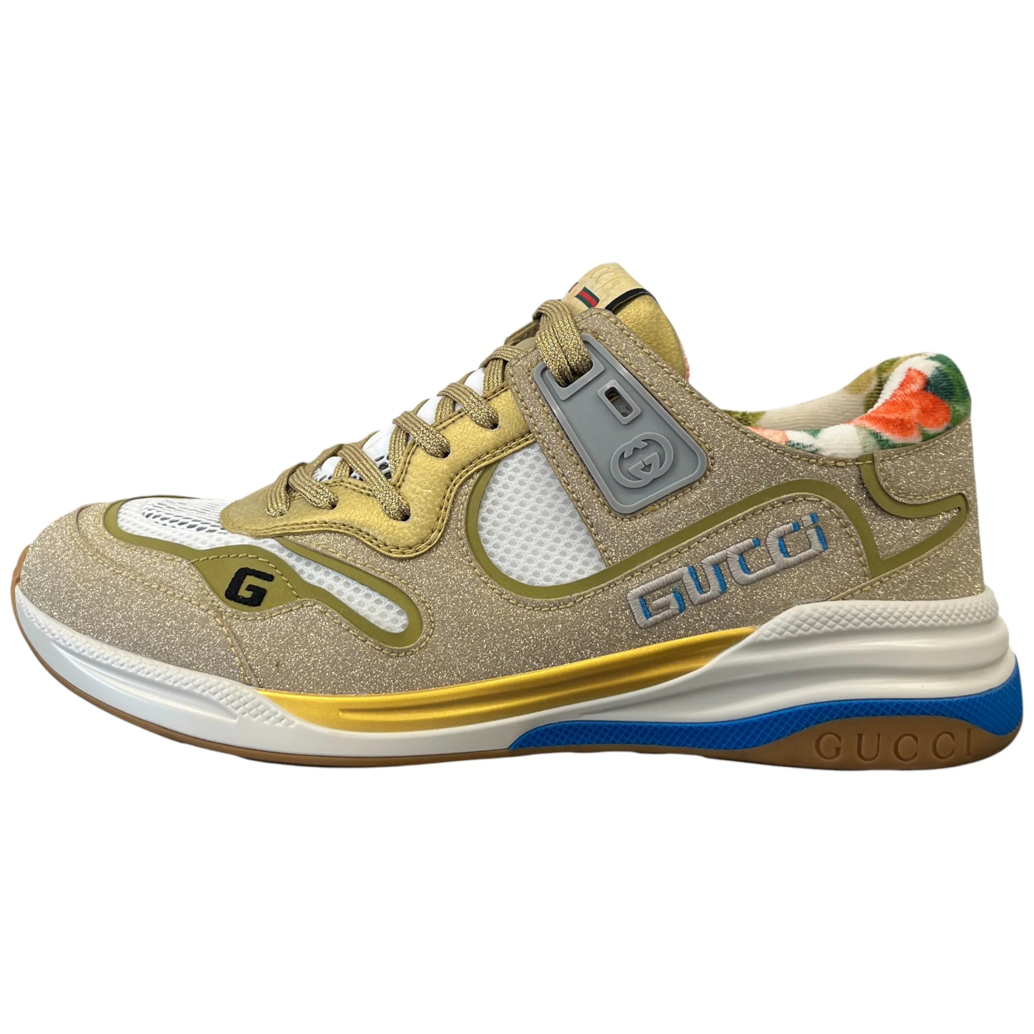 Men's Ultrapace Glitter Low Trainers Gold Size EU 41 / UK 7 - Image 5