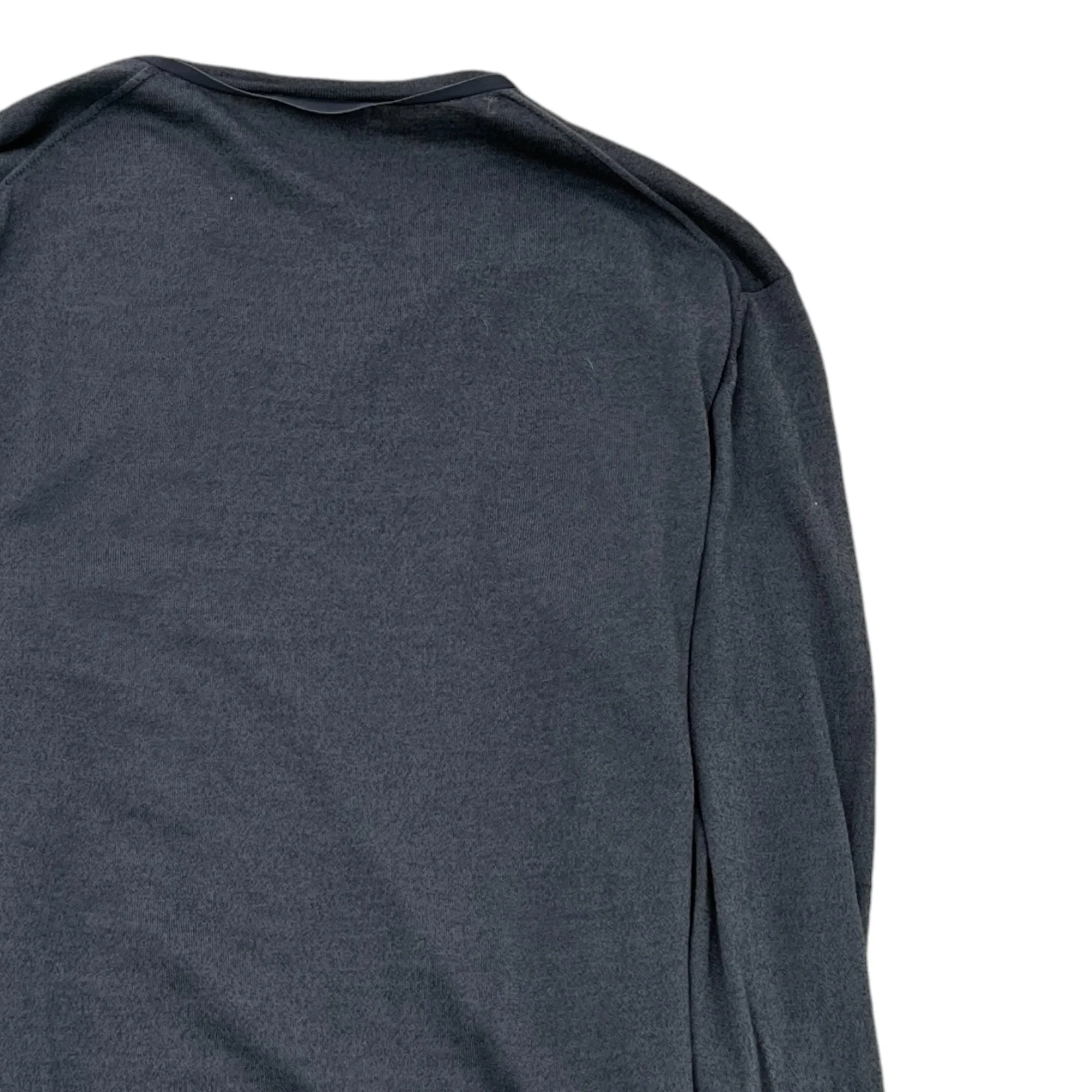 Men's V Neck Jumper Grey Size L - Image 4