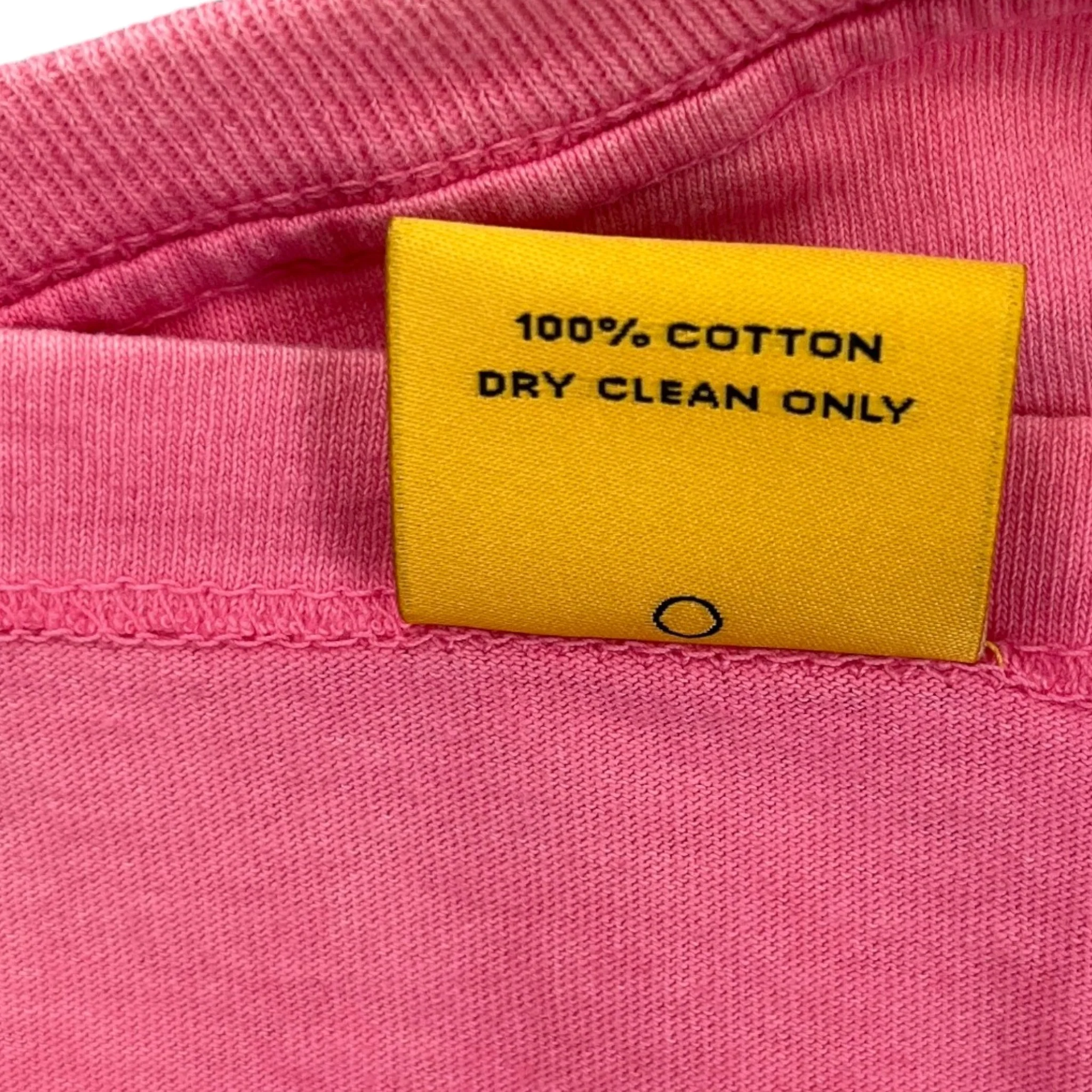 Men's Vintage Logo Painted T-Shirt Pink Size S - Image 8