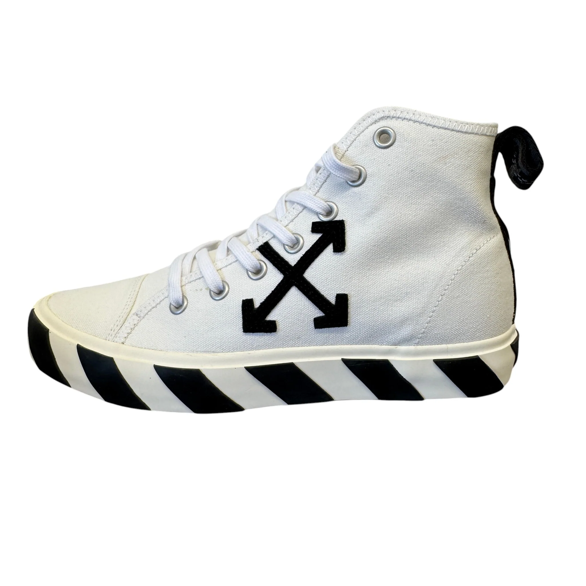 Men's Vulcanized High Trainers White Size EU 42 / UK 8 - Image 4