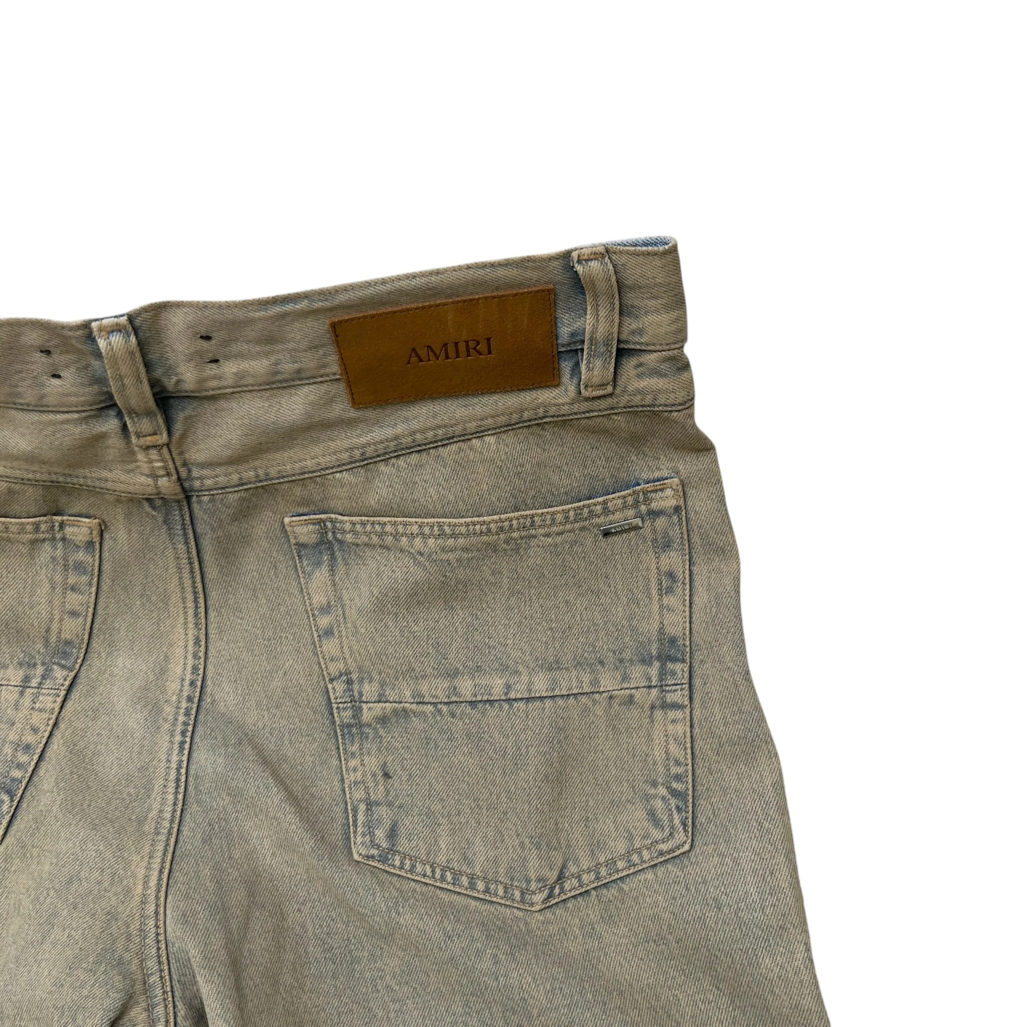 Men's Washed Baggy Jeans Blue Size Waist 32" - Image 6
