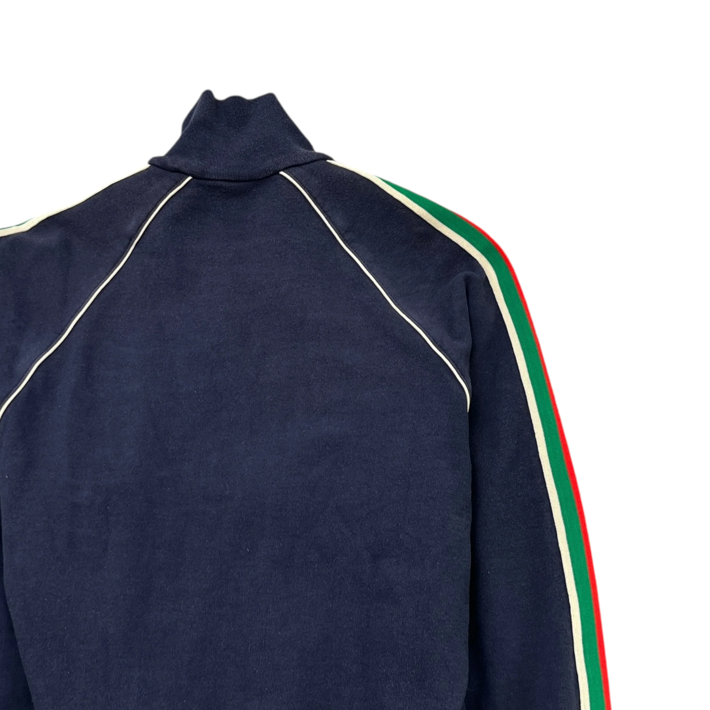 Men's Web Sleeve Track Jacket Navy Size S - Image 4