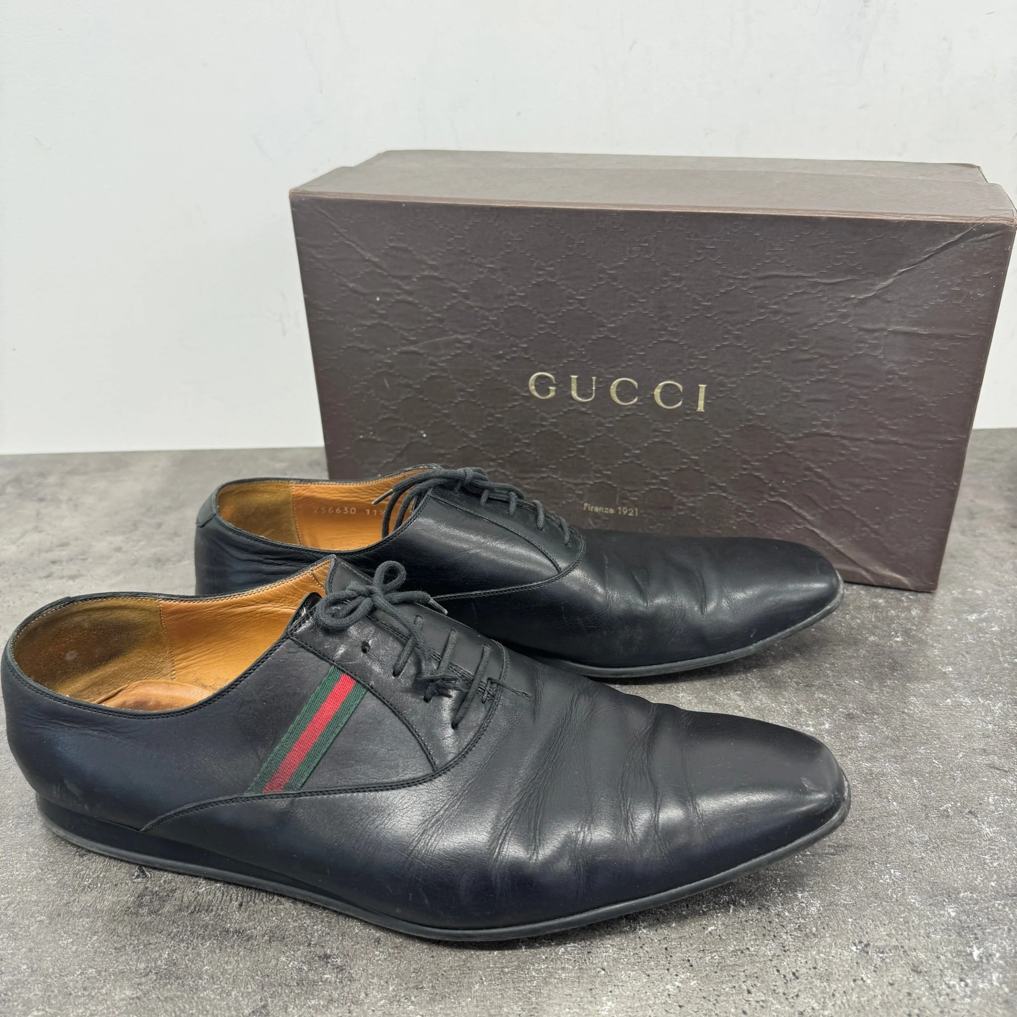 Men's Web Stripe Hebron Loafers Black Size EU 45.5 / UK 11.5 - Image 10