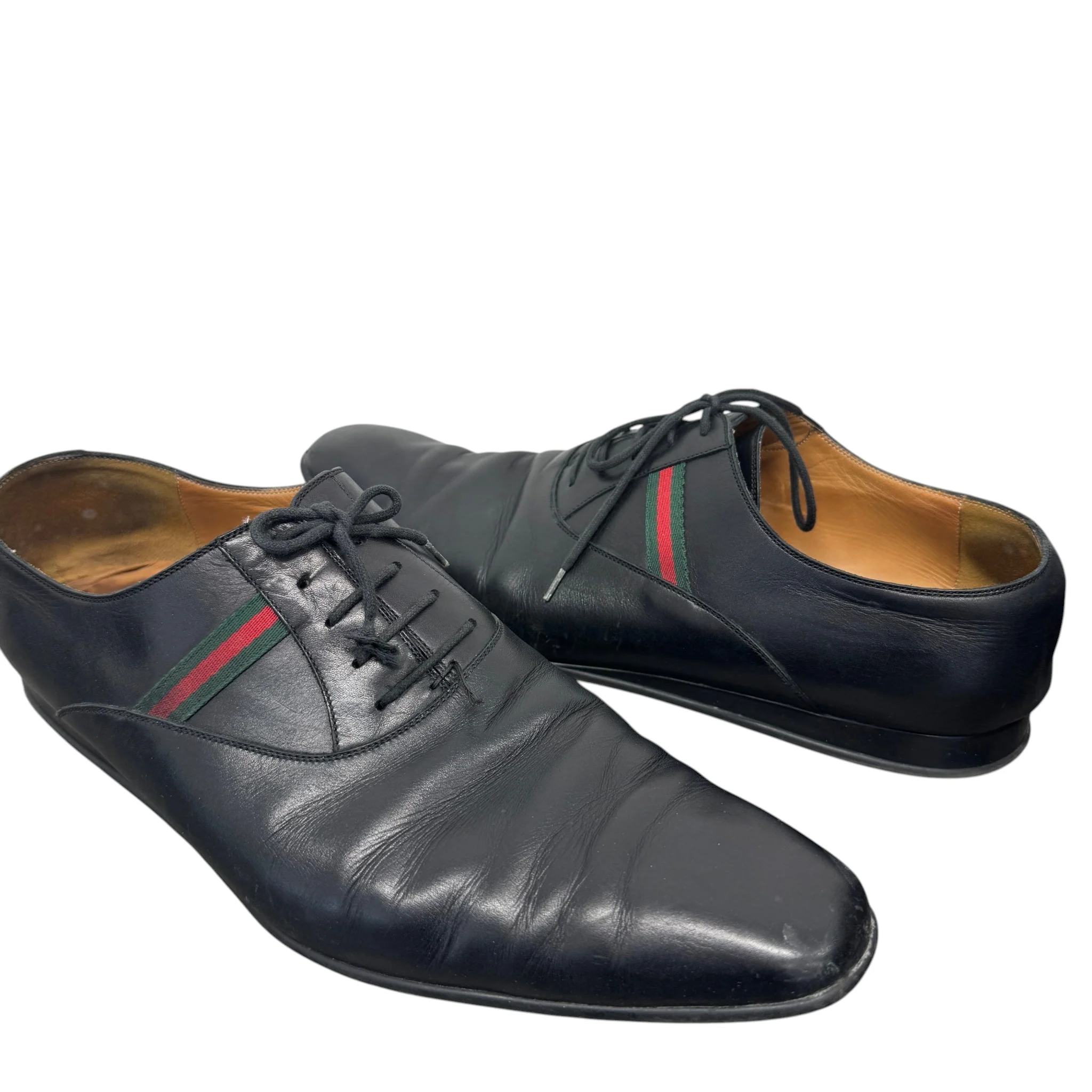 Men's Web Stripe Hebron Loafers Black Size EU 45.5 / UK 11.5 - Image 3
