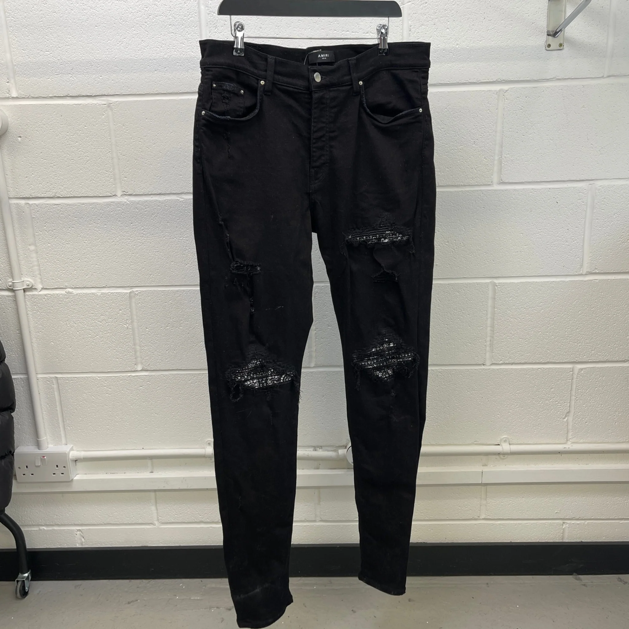 Men's Wool Trousers Black Size IT 46 / UK 30 - Image 8