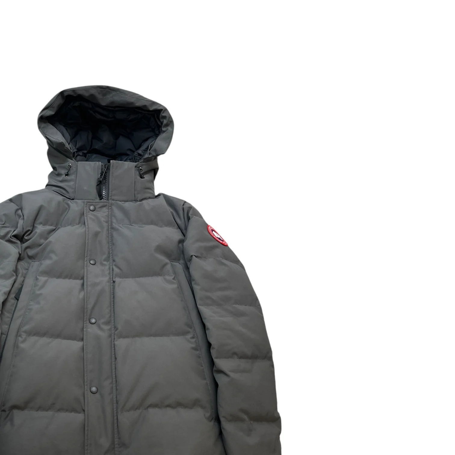 Men's Wyndham Parka Down Jacket Charcoal Size L - Image 3
