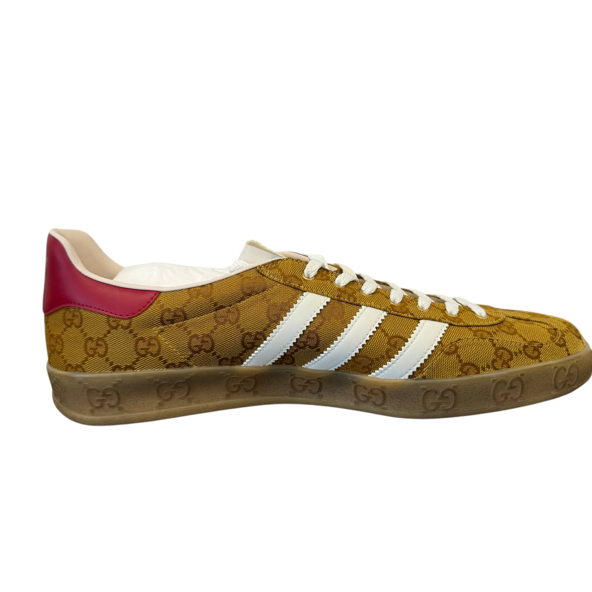 Men's X Adidas Gazelle Gg Monogram Low Trainers Beige Size EU 48 / UK 14 - Image 5