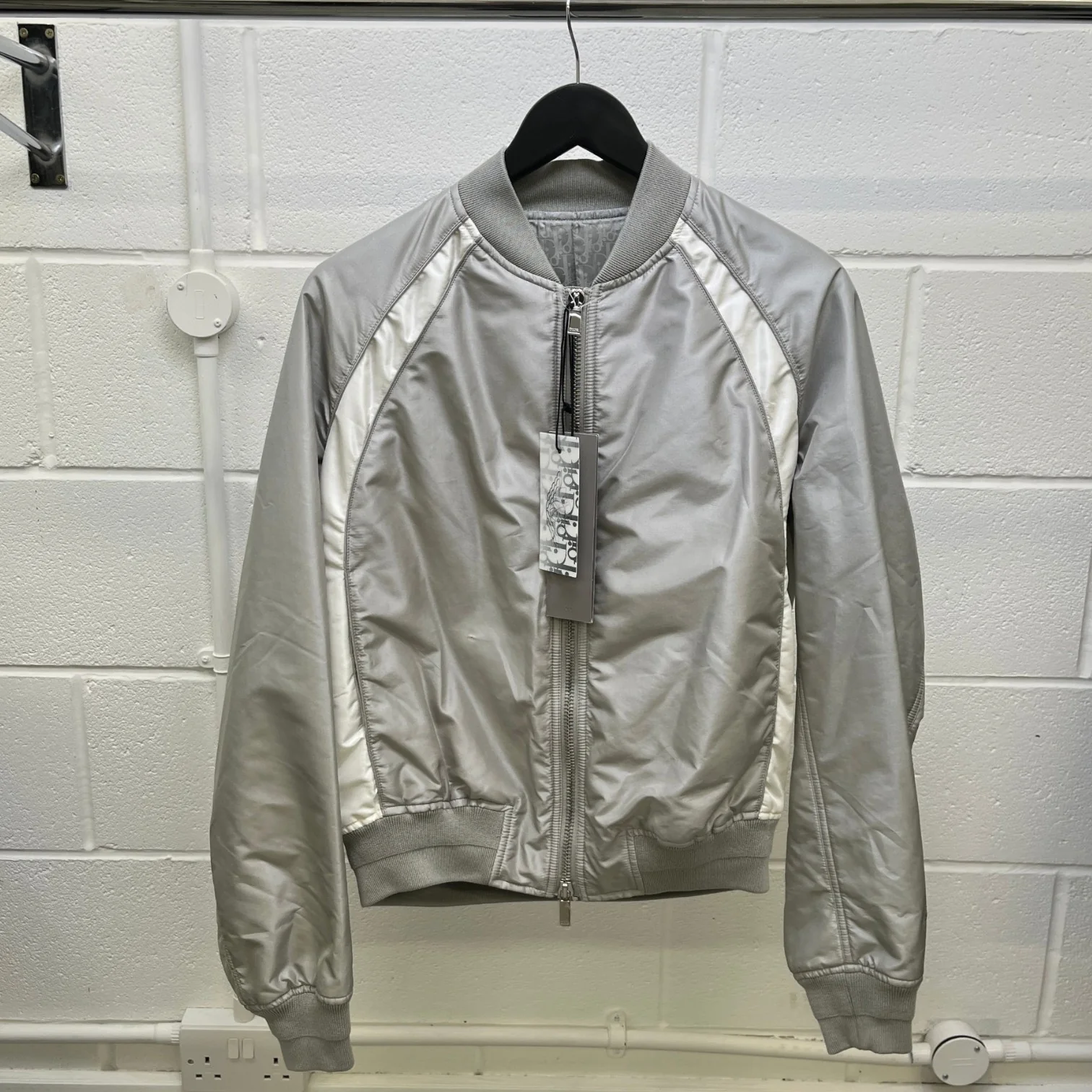 Men's X Air Jordan Bomber Jacket Grey Size IT 48 / M - Image 12