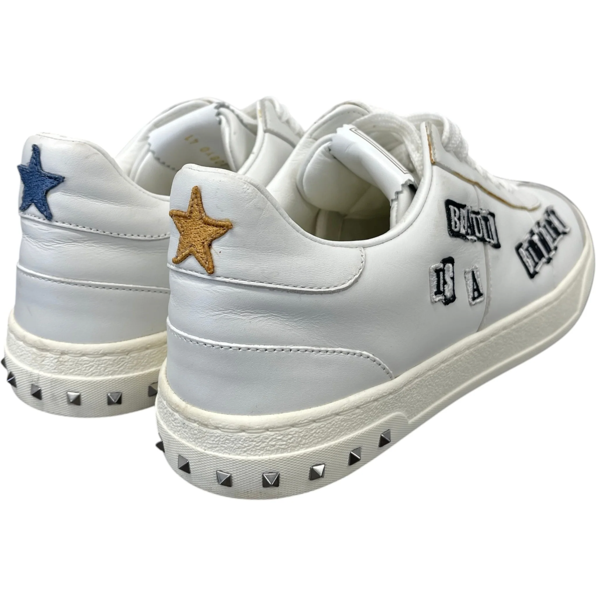 Men's X Jamie Reid Fly Crew Punk Poem Low Trainers White Size EU 41 / UK 7 - Image 9